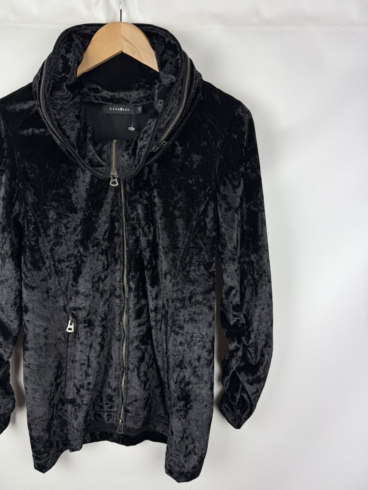 CIVARIZE × Japanese Brand Civarize Y2K Gothic Studded Velour Full Zip Track Top Jacket Size L / US 10 / IT 46 - 13 Thumbnail