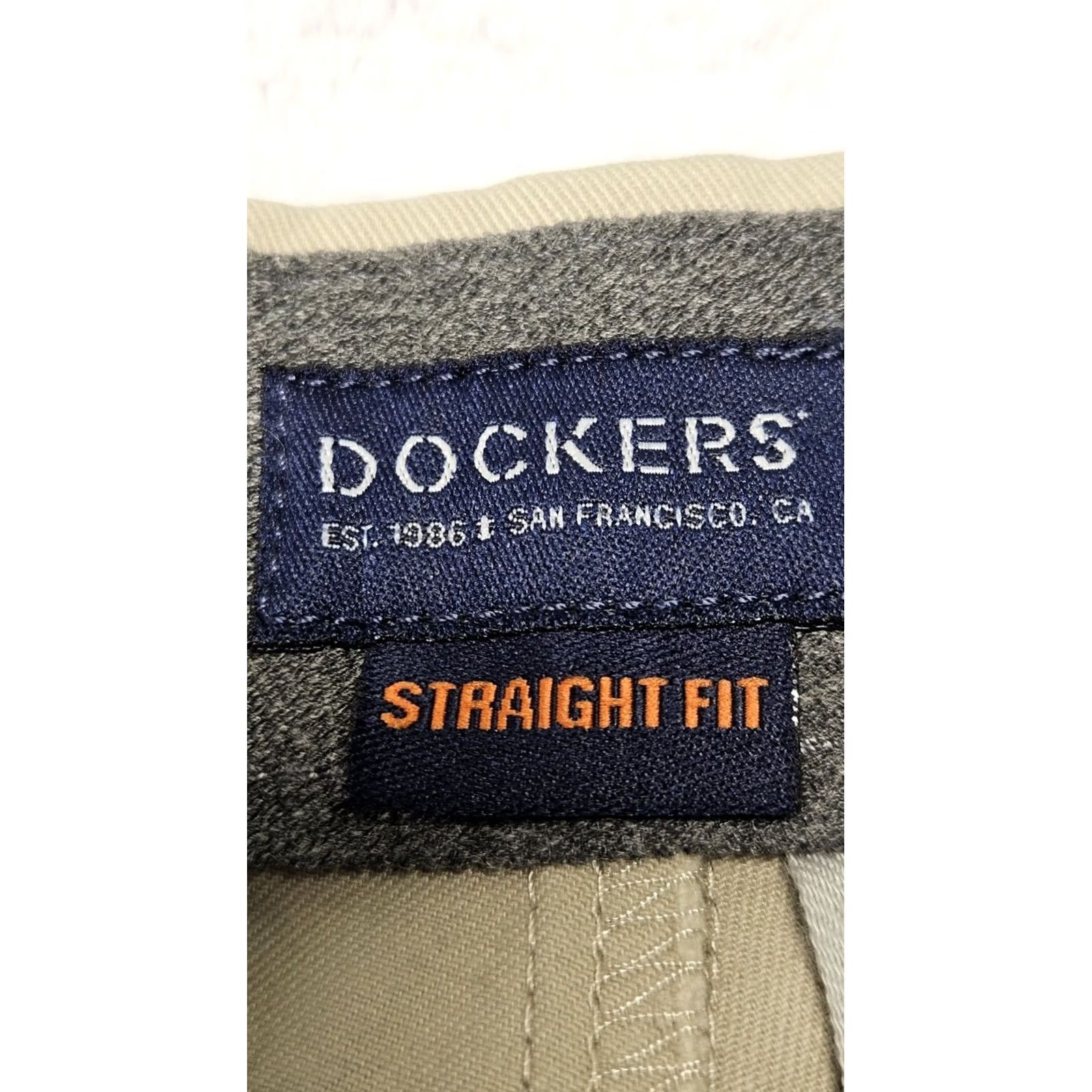 Dockers DOCKERS Pants Chino Flat Front Classic Fit 30x32 Beige Men Casual Work Trousers Night Size US 30 / EU 46 - 6 Thumbnail