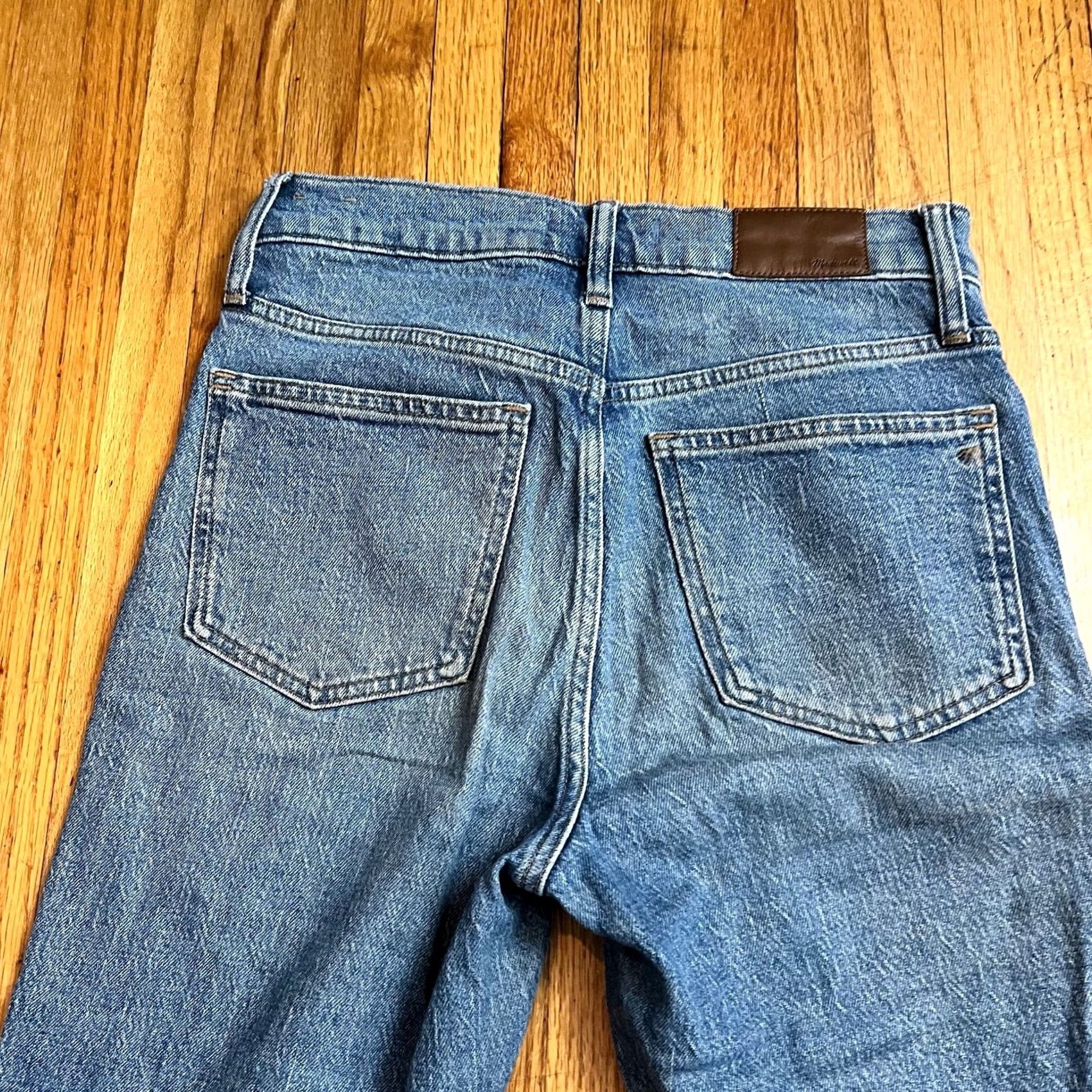 Madewell VINTAGE Madewell Jeans Womens 26 Perfect Ankle Blue Denim High Rise Raw Hem Womens Jeans 26 Blue Jeans Size 26" / US 2 / IT 38 - 5 Thumbnail