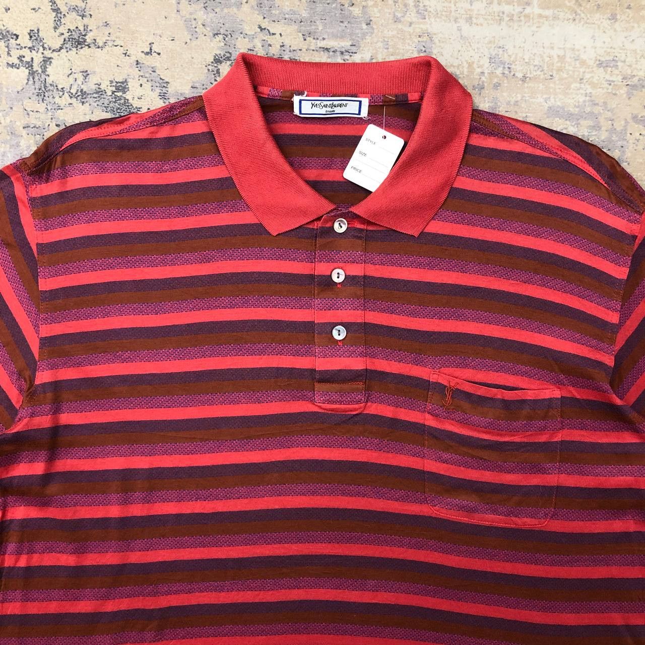 Tricots St. Raphael × Yves Saint Laurent T407 YVES SAINT LAURENT TRICOTS POLO SHIRTS Size US L / EU 52-54 / 3 - 4 Thumbnail