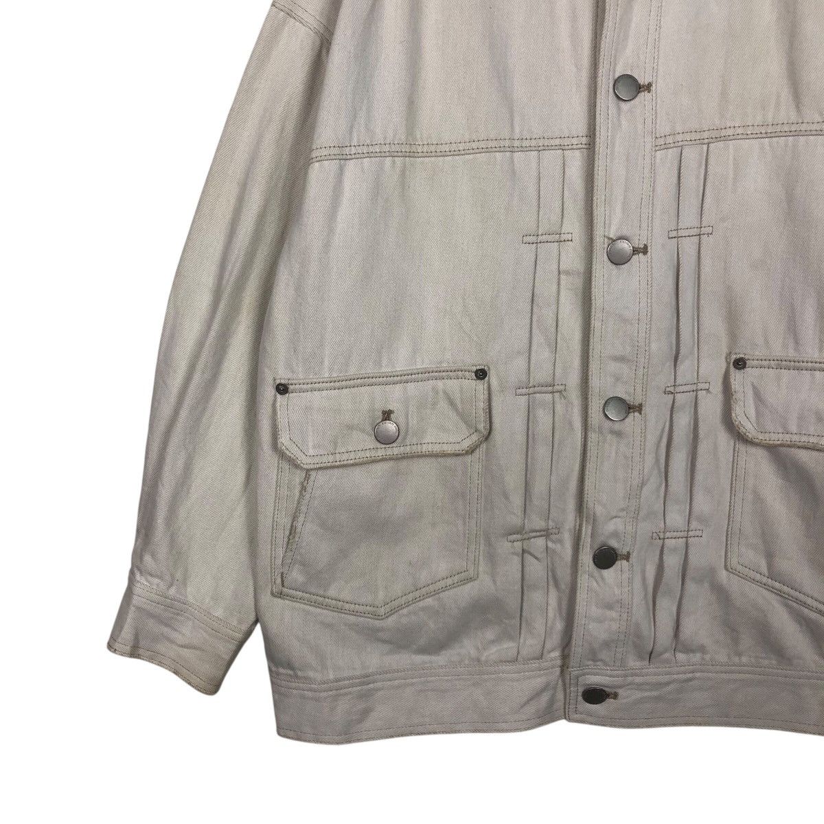 Issey Miyake 📌Vintage Denim Chore Jacket Pageboy Patchwork Design Size US M / EU 48-50 / 2 - 5 Thumbnail