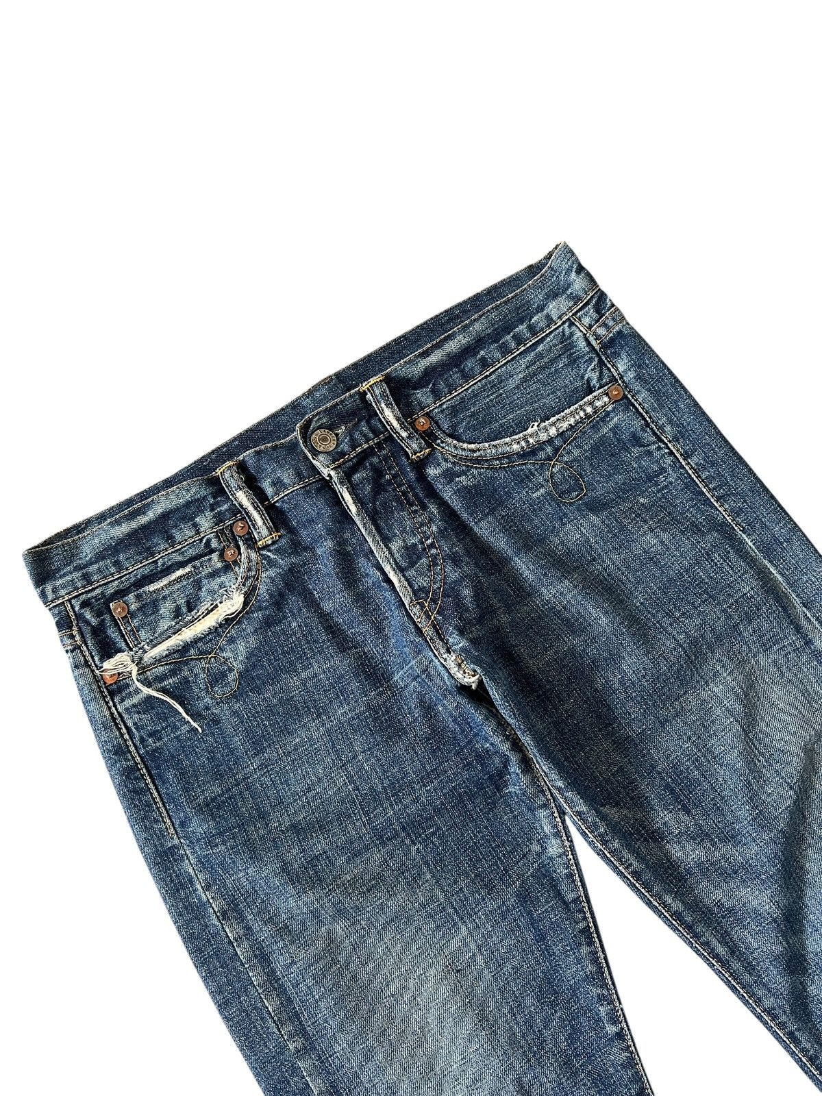 RRL Ralph Lauren Vintage RRL Slim Fit Light Bootcut Jeans Size 32" / US 10 / IT 46 - 4 Thumbnail