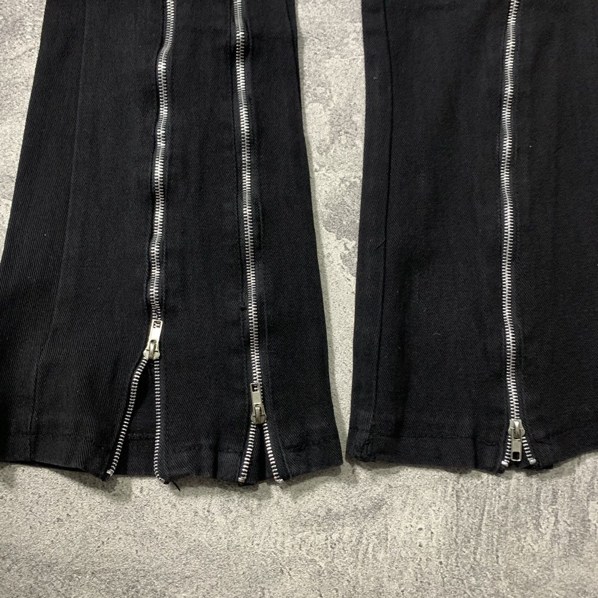 Japanese Brand MULTIZIPPER FLARE DENIM PANTS RICK OWENS STYLE Size US 30 / EU 46 - 10 Thumbnail