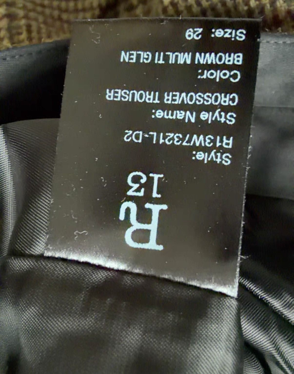 R13 R13 Wool Checkered Trousers with Crotch Opening Size US 29 - 4 Thumbnail
