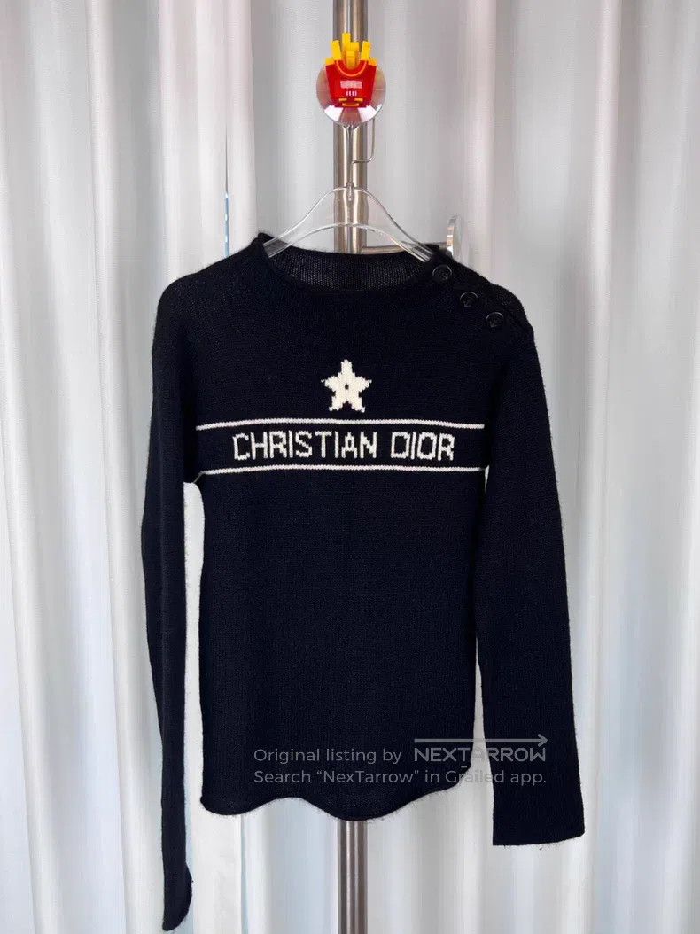 Dior Dior Cashmere long-sleeved knitted sweater Size XXS / US 00 / IT 34 - 1 Thumbnail