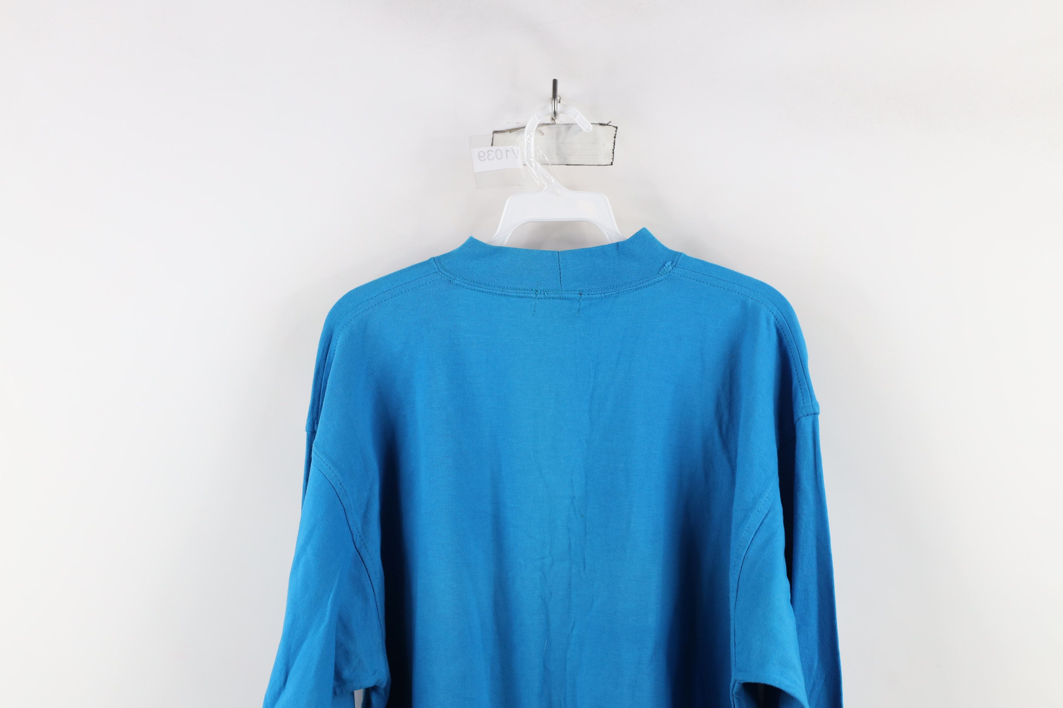 Vintage Deadstock Vintage 90s Streetwear Mock Long Sleeve T-Shirt Size US M / EU 48-50 / 2 - 12 Thumbnail