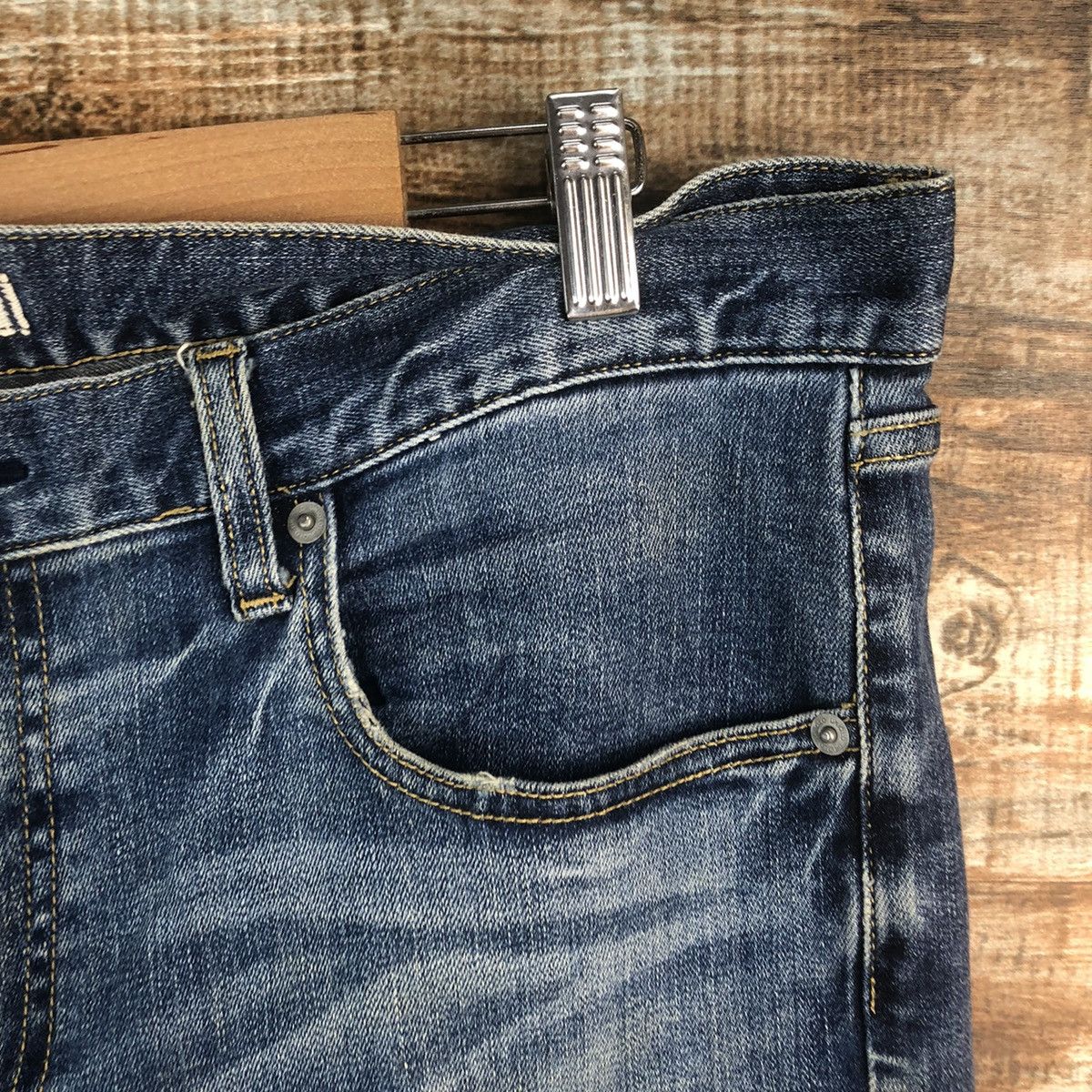 Japanese Brand DL Uniqlo Blue Vintage Denim Pants #C294 Size US 36 / EU 52 - 8 Thumbnail
