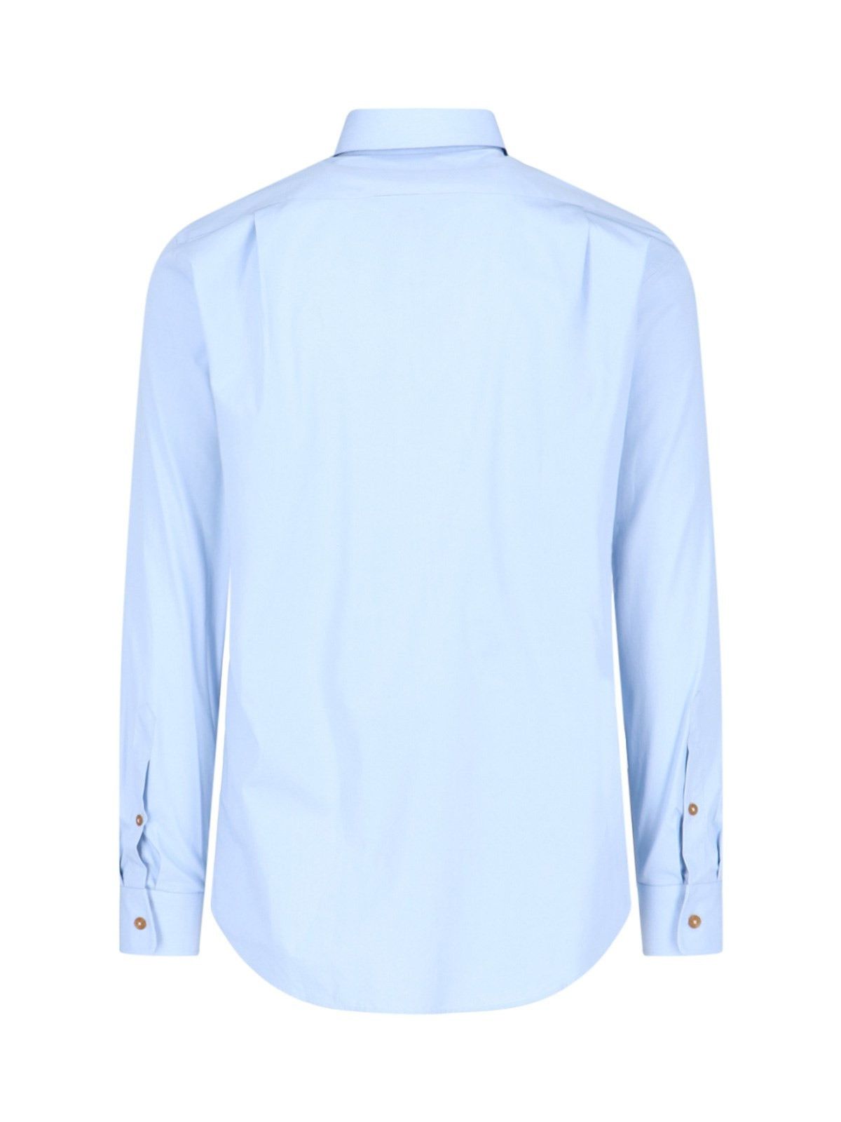 Vivienne Westwood o1y0525 Logo Solid Color Shirt in Blue Size US S / EU 44-46 / 1 - 4 Thumbnail