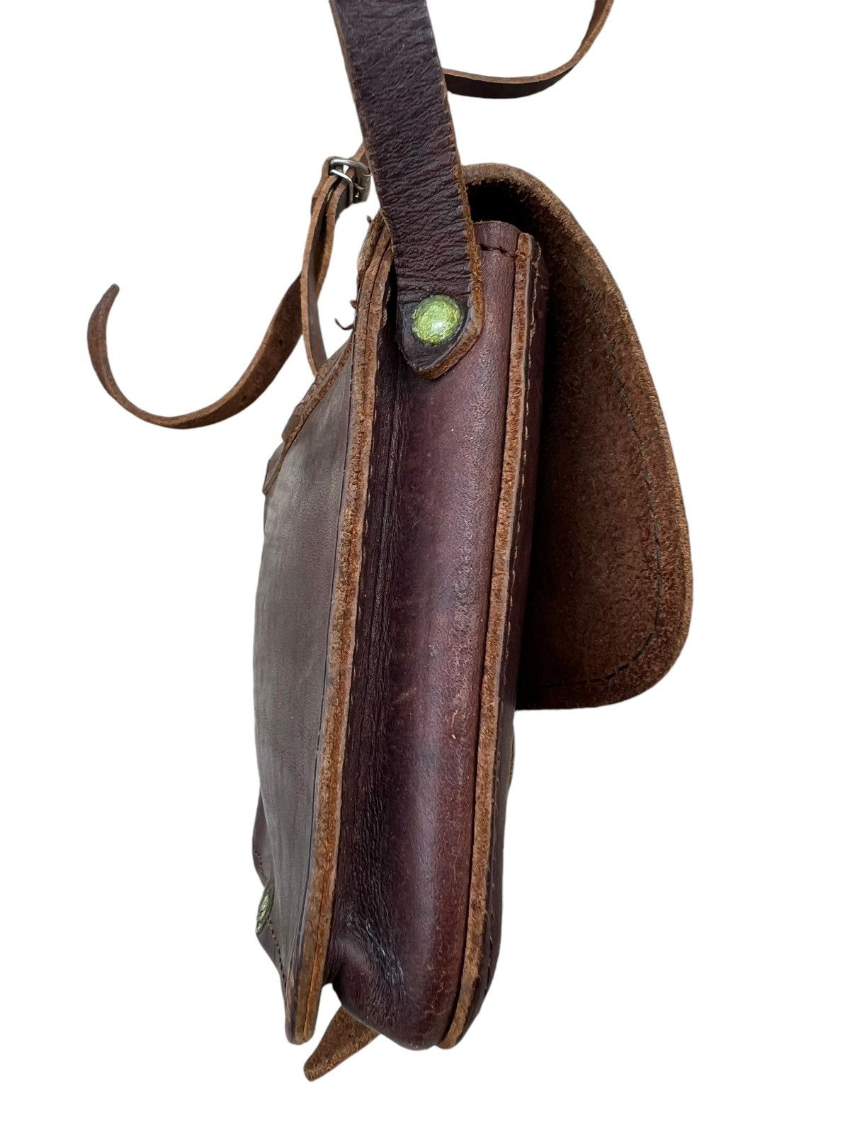 Leather Vintage Thielemann GMBH Scratches Patina Leather Mini Bag Size ONE SIZE - 18 Thumbnail
