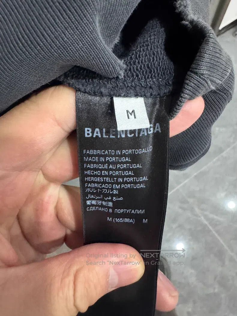Balenciaga Balenciaga Logo Printed Round Neck Long Sleeve Sweatshirt Size US M / EU 48-50 / 2 - 4 Thumbnail