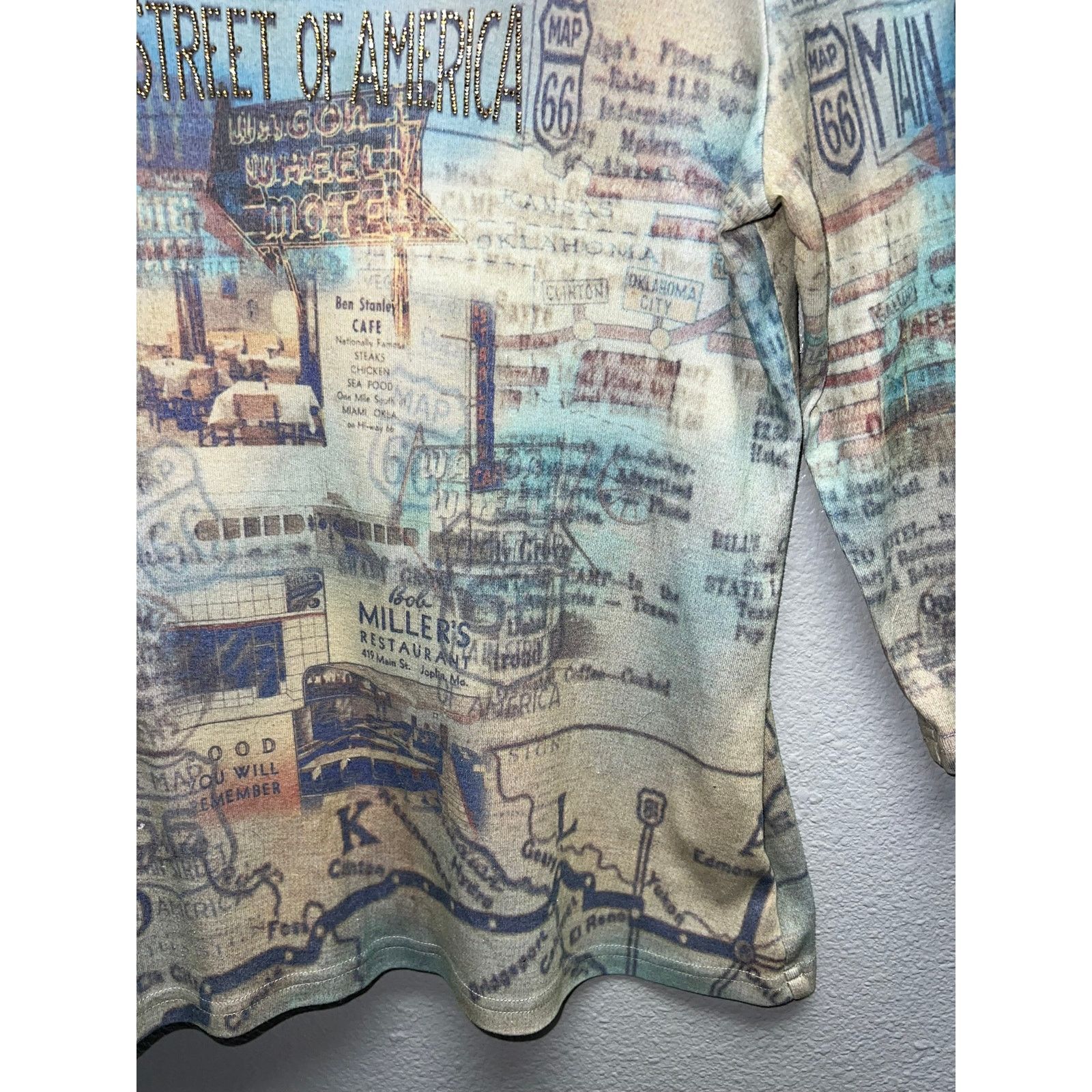 Vintage Womens Route 66 Long Sleeve Shirt Christopher & Banks Top L Size L / US 10 / IT 46 - 4 Thumbnail