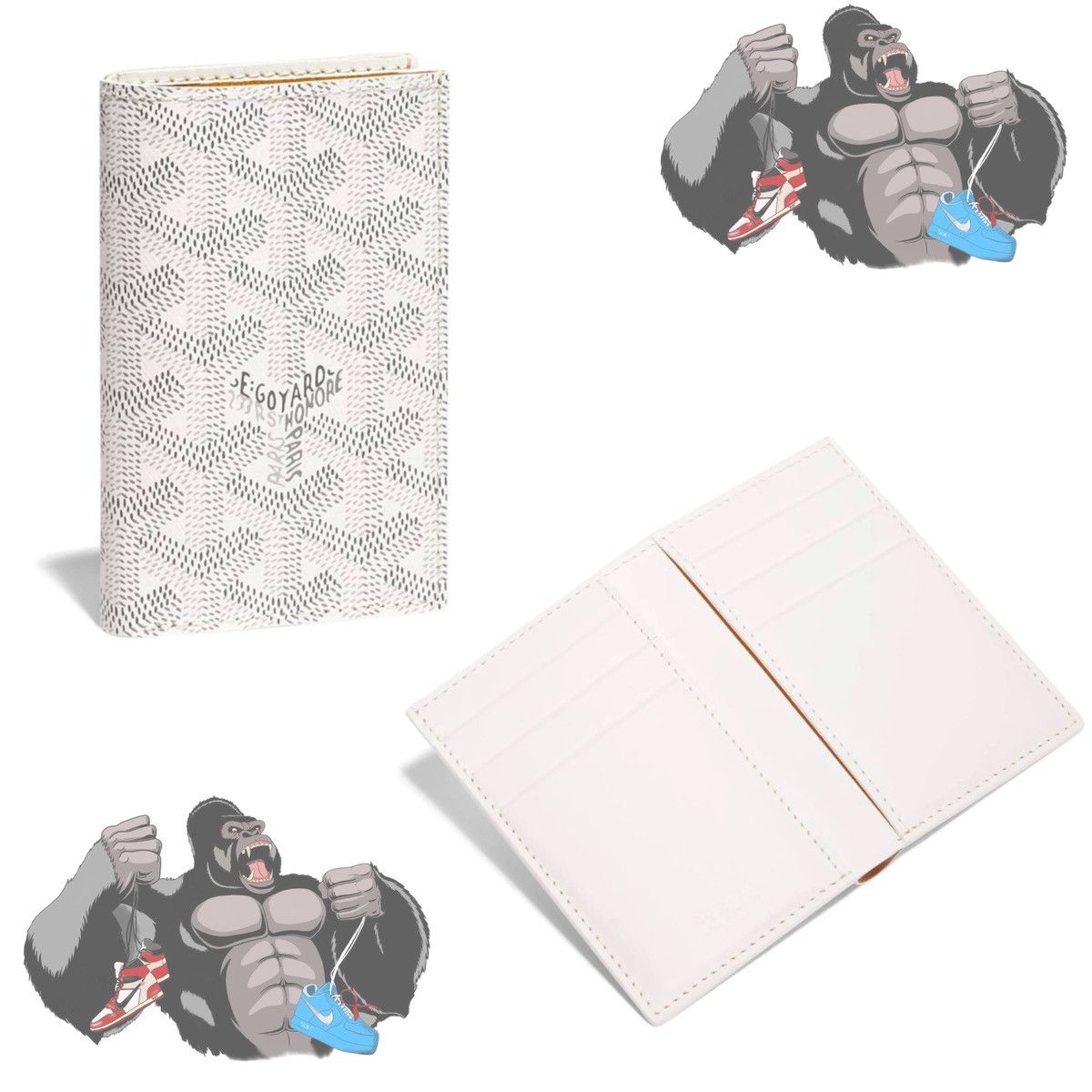 Goyard Goyard Saint Pierre Card Holder White Size ONE SIZE - 1 Thumbnail
