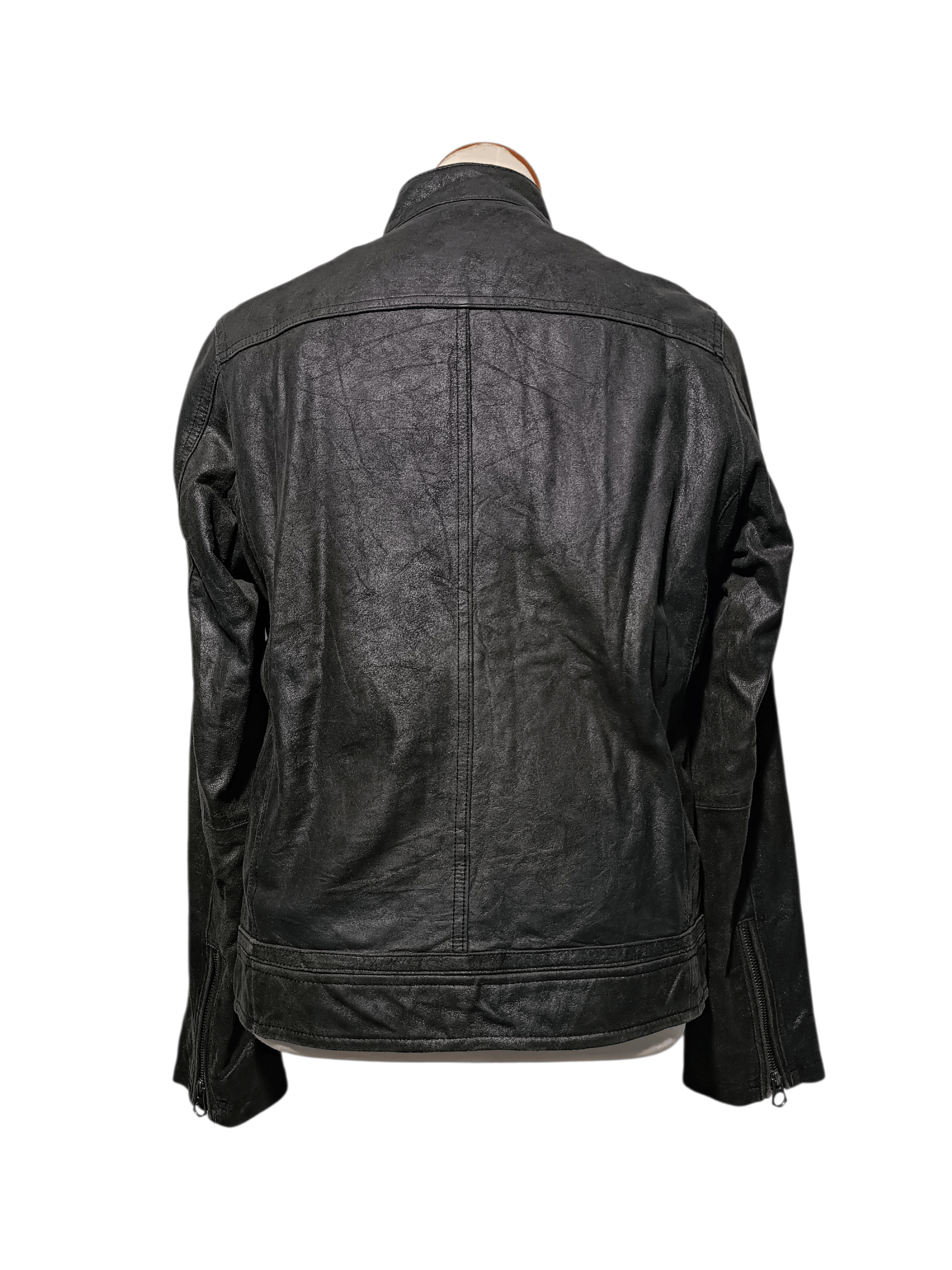 Japanese Brand Vintage Distressed Black Leather Jacket Biker Style Size US L / EU 52-54 / 3 - 5 Thumbnail