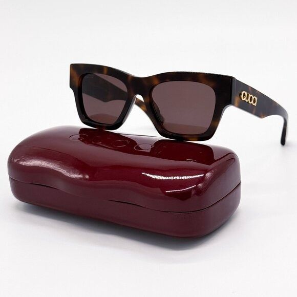 Gucci NEW GUCCI GG1835S 002 SUNGLASSES HAVANA Size ONE SIZE - 2 Thumbnail