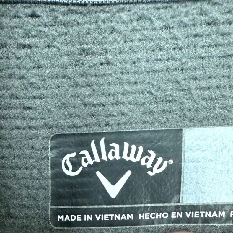 Callaway VINTAGE Callaway Shirt Mens 2XL Grey Fleece Lined Mock Neck Pullover Quarter Snap Button Golf Shirt Size US XXL / EU 58 / 5 - 4 Thumbnail