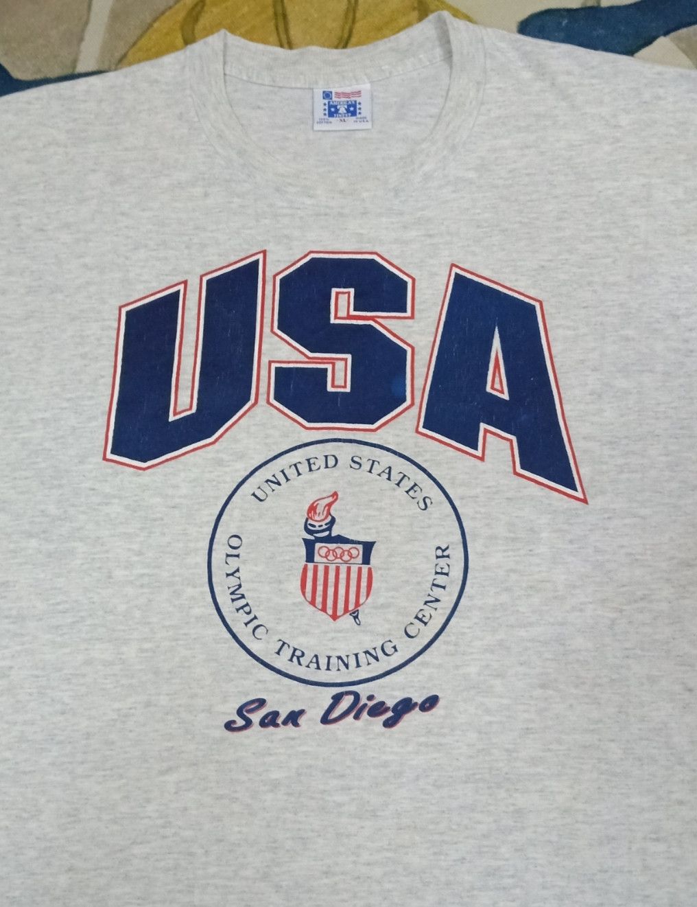 USA Olympics × Vintage Vintage 90s USA Olympic Training Center San Diego T-shirt Size US XL / EU 56 / 4 - 4 Thumbnail
