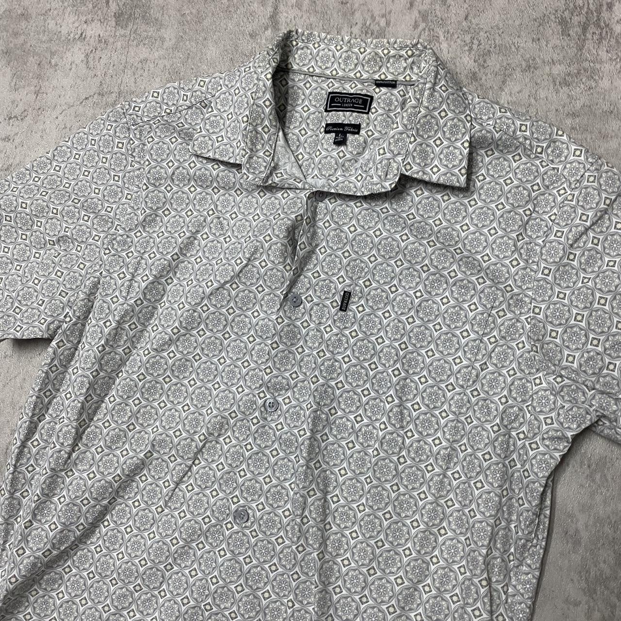 Other White and blue short sleeve button up shirt #Summer Size US L / EU 52-54 / 3 - 2 Thumbnail