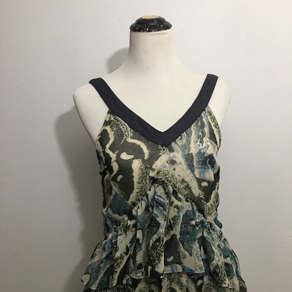 Other Kimchi Blue 3-Tier Ruffle Mini Dress: Size Medium Size L / US 10 / IT 46 - 2 Thumbnail