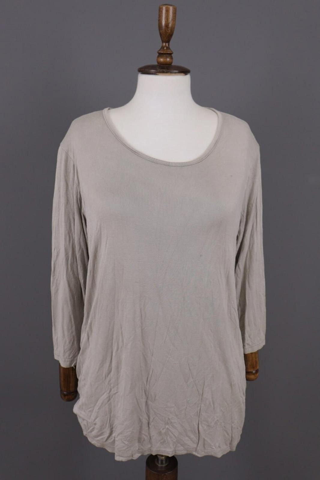 Designer Sarah Santos Gray Lagenlook Relaxed ViscoseTunic Top Blouse Size M / US 6-8 / IT 42-44 - 1 Thumbnail