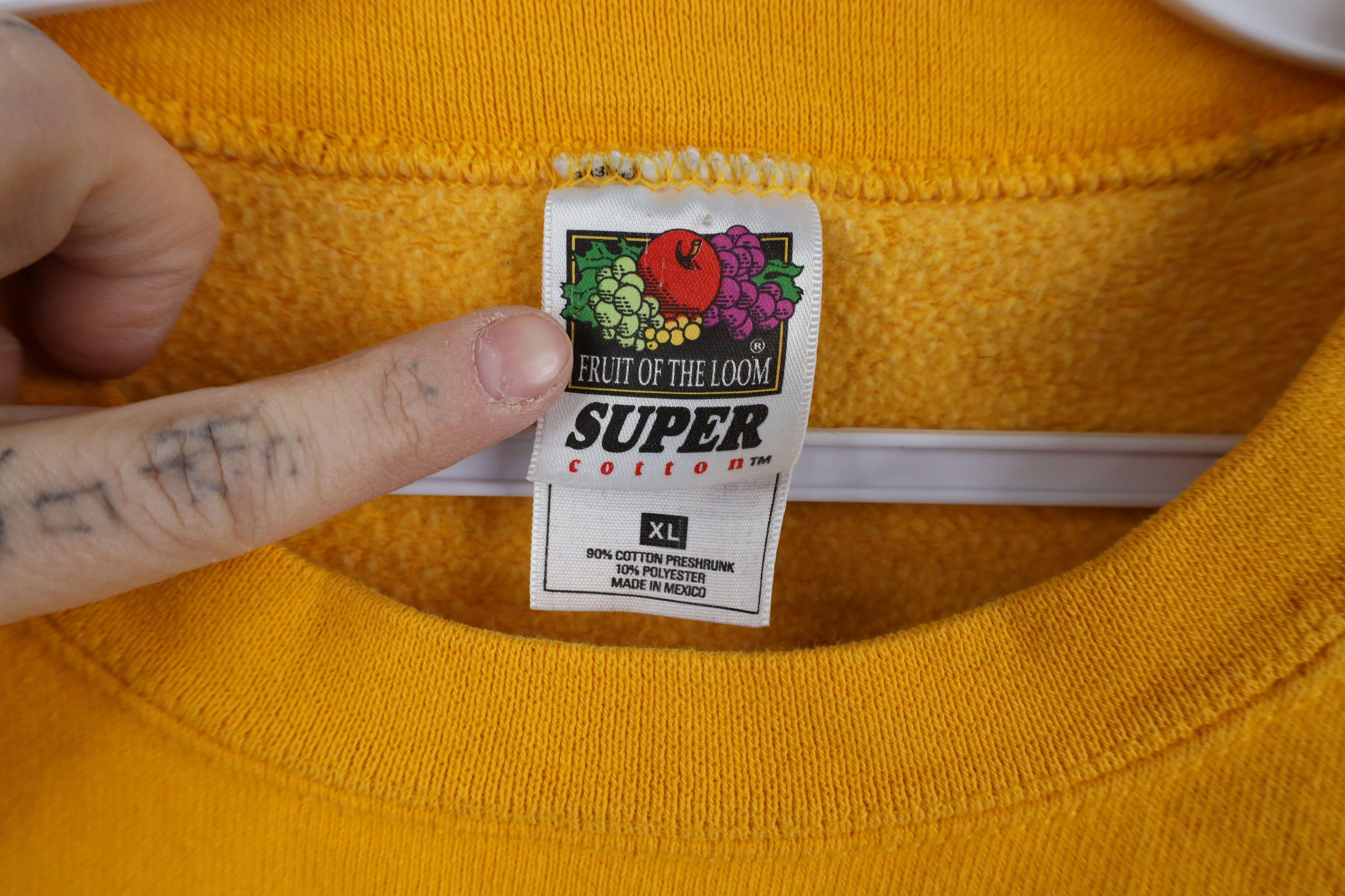 Vintage Vintage 90s Off Cropped University of Michigan Sweatshirt Size XL / US 12-14 / IT 48-50 - 9 Thumbnail