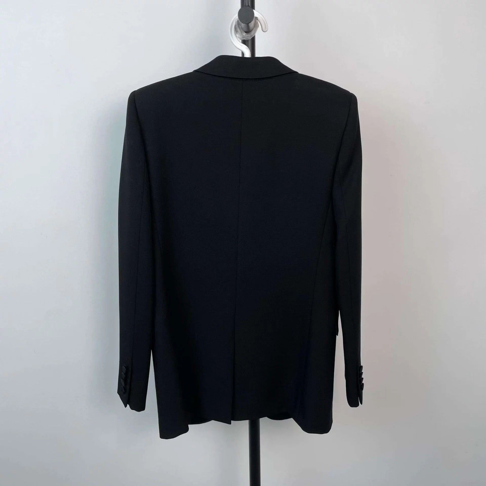 Saint Laurent Paris YSL Wool Smoking Blazer EU 36 Black Size XS / US 0-2 / IT 36-38 - 2 Thumbnail