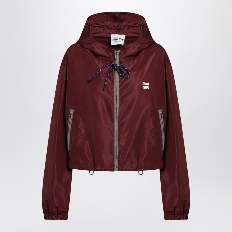 Miu Miu Miu Miu Amaranth Technical Canvas Blouson Size S / US 4 / IT 40 - 1 Thumbnail
