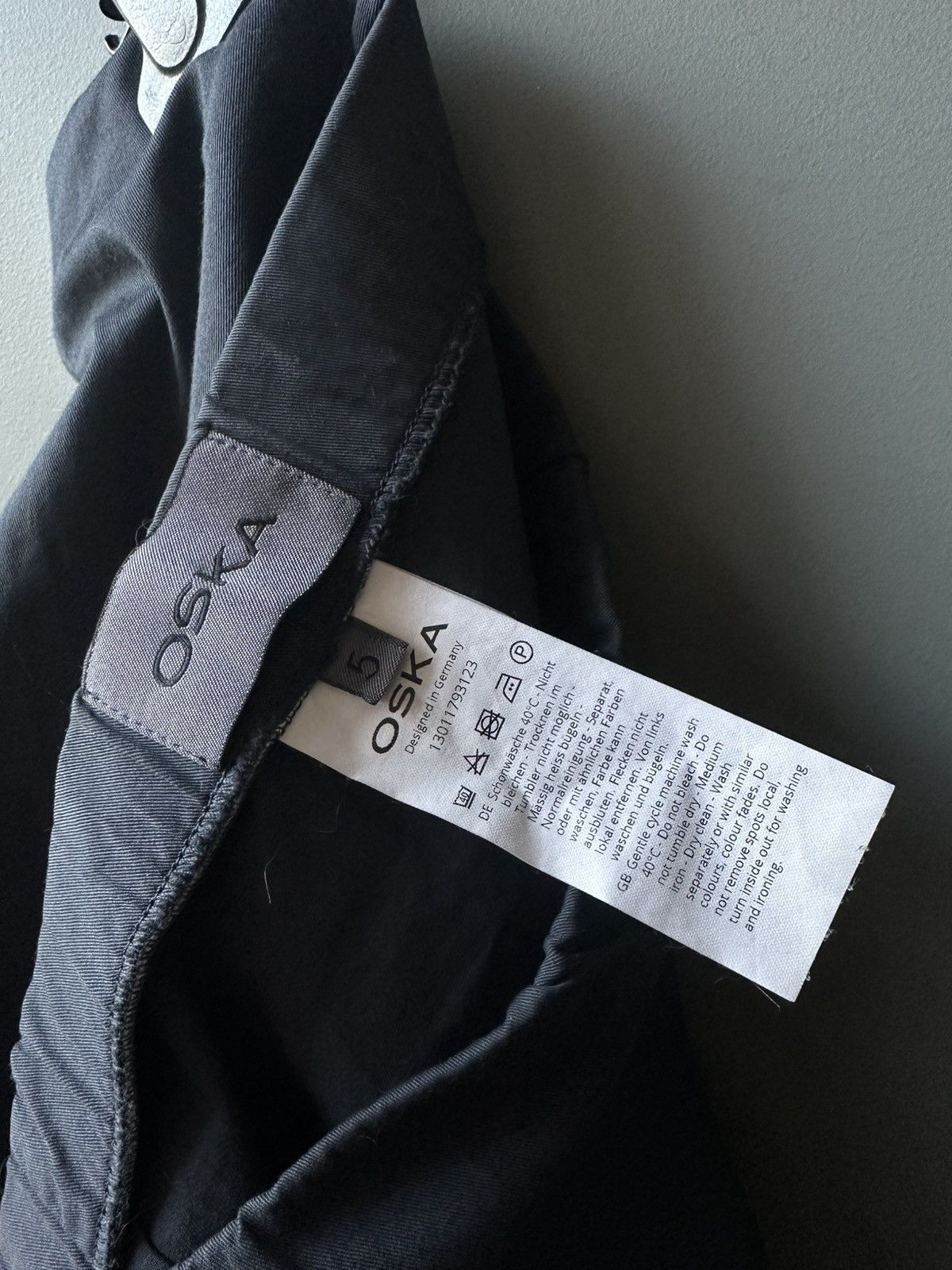 Japanese Brand Oska Baggy Fit Navy Blue Pants Japanese Size 5 Size US 41 - 6 Thumbnail
