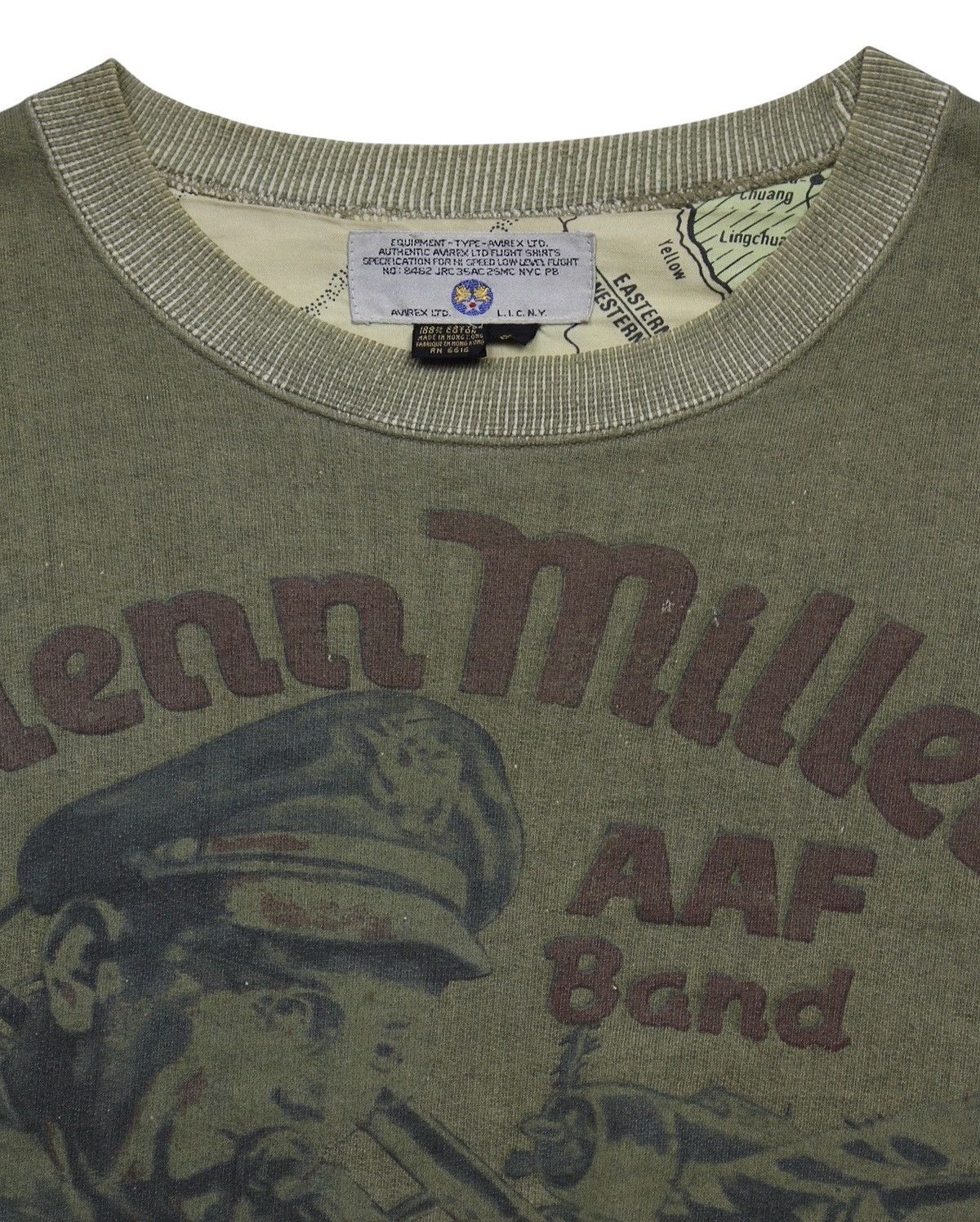 Avirex × Vintage 2000S AVIREX “GLENN MILLER” USO TOUR GRAPHIC SWEATSHIRT Size US S / EU 44-46 / 1 - 2 Thumbnail