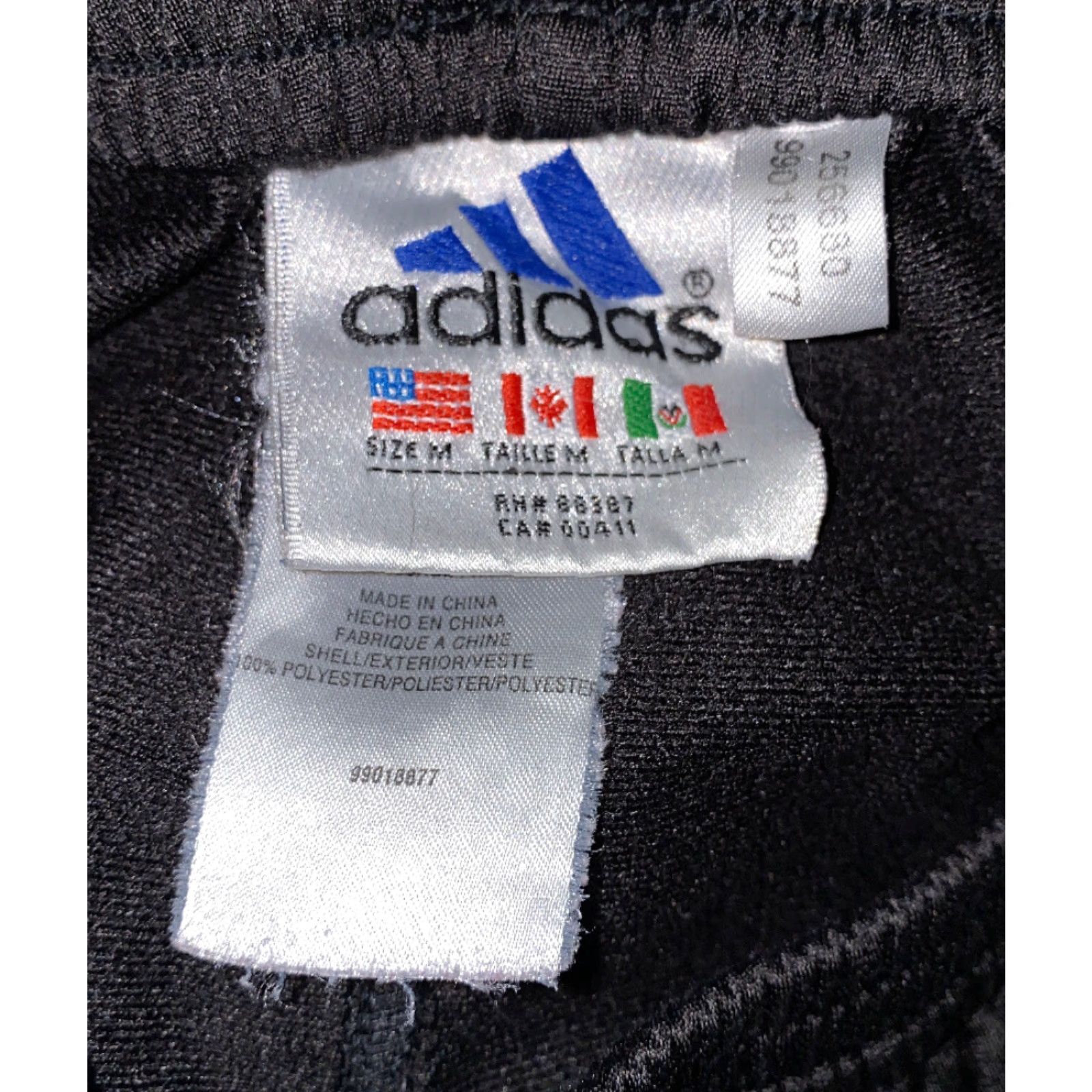 Adidas VINTAGE Adidas Track Pants Mens Side Stripe Athletic Black/White Size M Pants Size US 31 - 3 Thumbnail