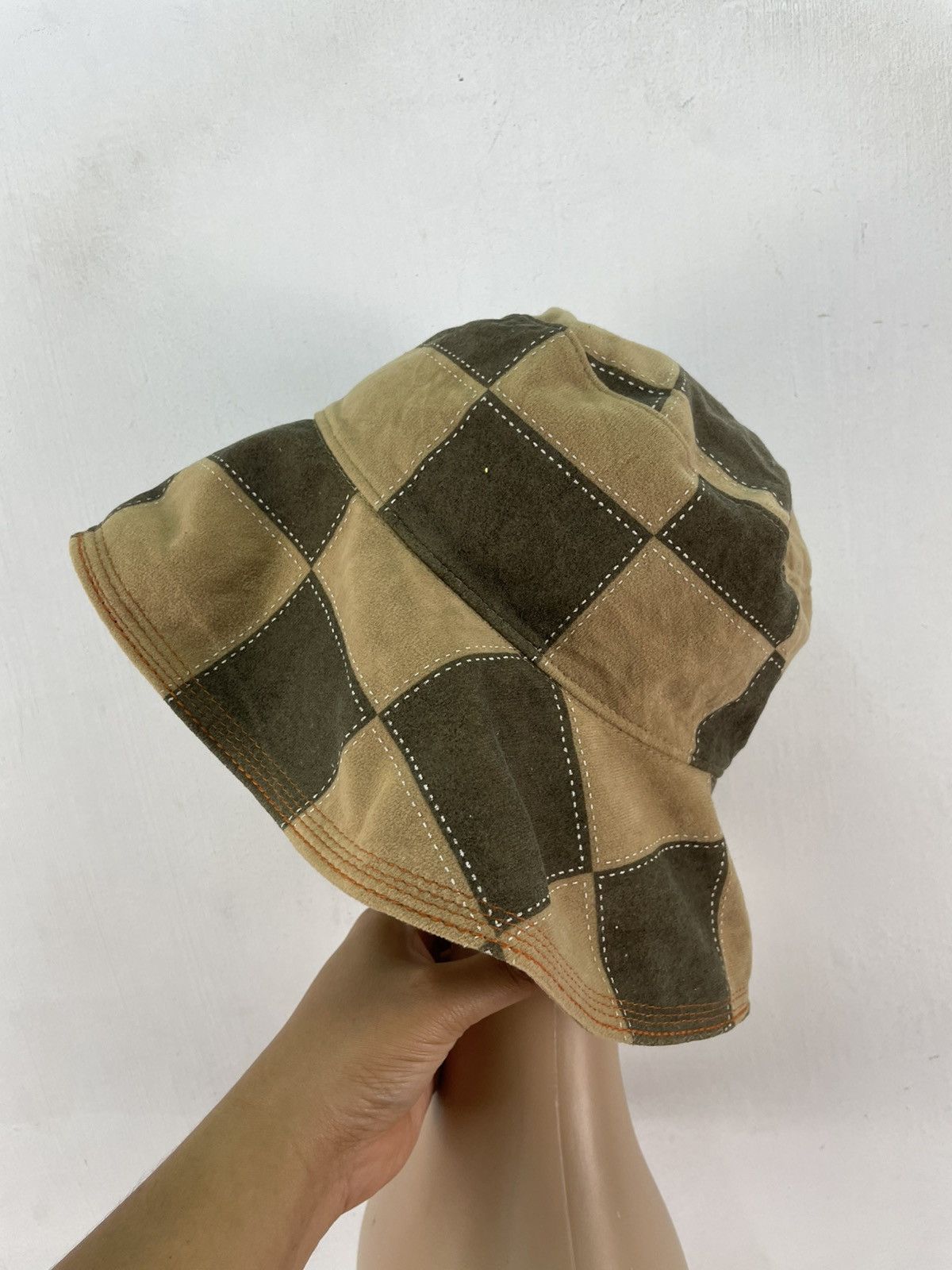 Japanese Brand × Vintage Vintage Japanese Brand Patchwork Bucket Hat Size ONE SIZE - 1 Thumbnail