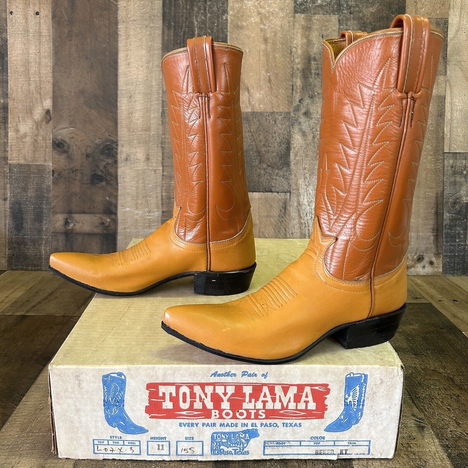 Tony Lama Tony Lama Vintage Gold Label Cowboy Boots Womens 5.5 A Size US 5.5 / IT 35.5 - 1 Thumbnail