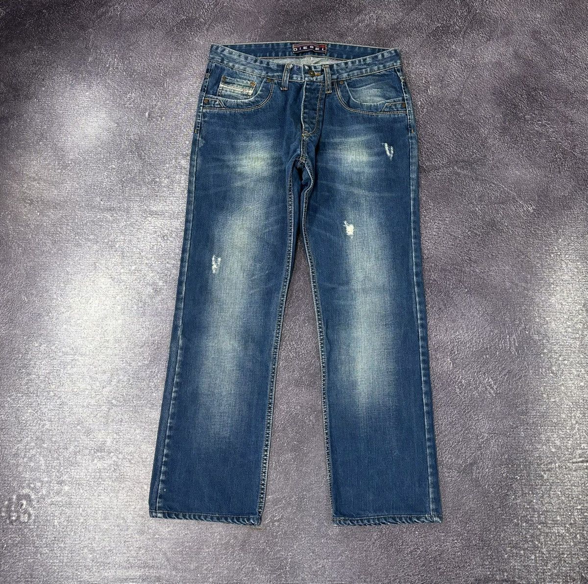 Diesel Vintage Diesel Y2K Faded Denim Hype Baggy Jeans Size US 34 / EU 50 - 2 Thumbnail