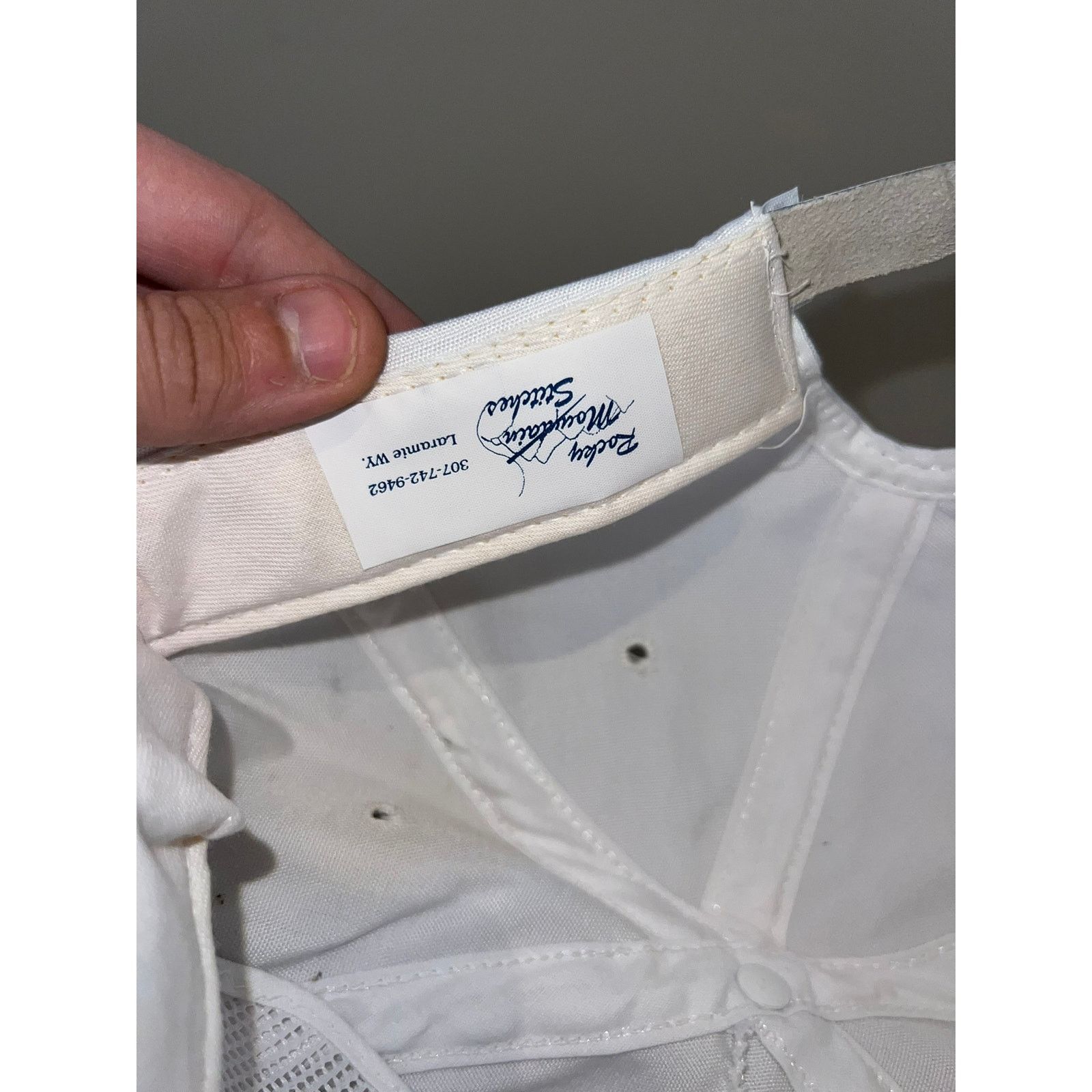 Vintage Frost Construction Company white Stitched Hat Headwear VTG Size ONE SIZE - 10 Thumbnail