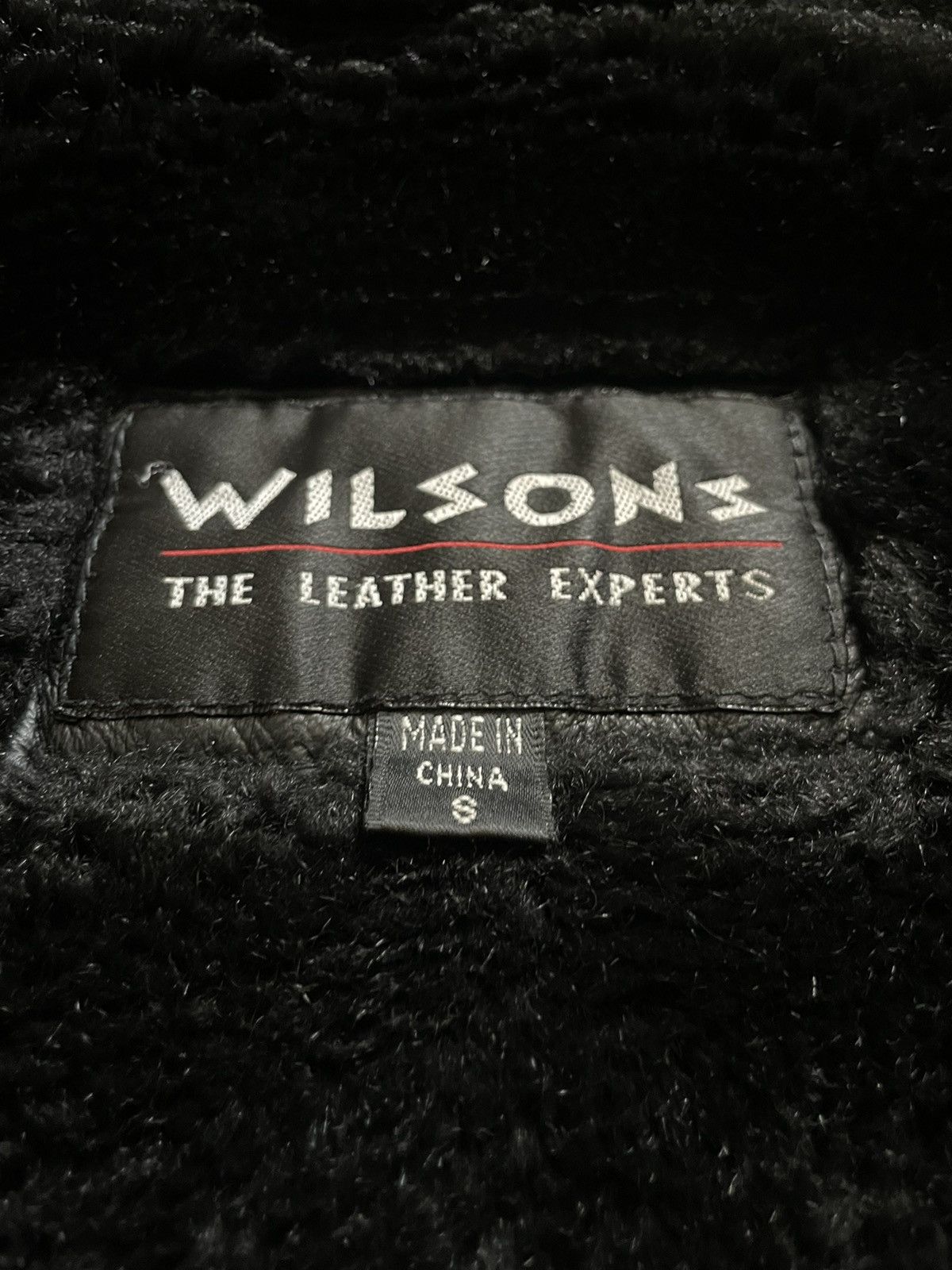 Wilsons Leather Vintage Black Leather Bomber Jacket (S) Size US S / EU 44-46 / 1 - 4 Thumbnail