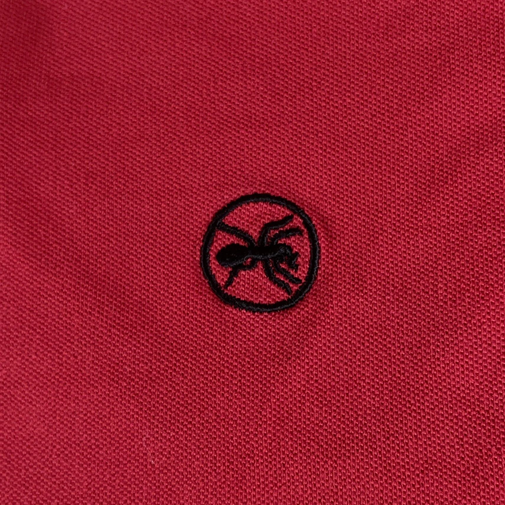 Vintage VINTAGE The Prodigy Ant Logo Official Band Slim Fit Red Polo Shirt Men's Size L RARE Size US L / EU 52-54 / 3 - 3 Thumbnail