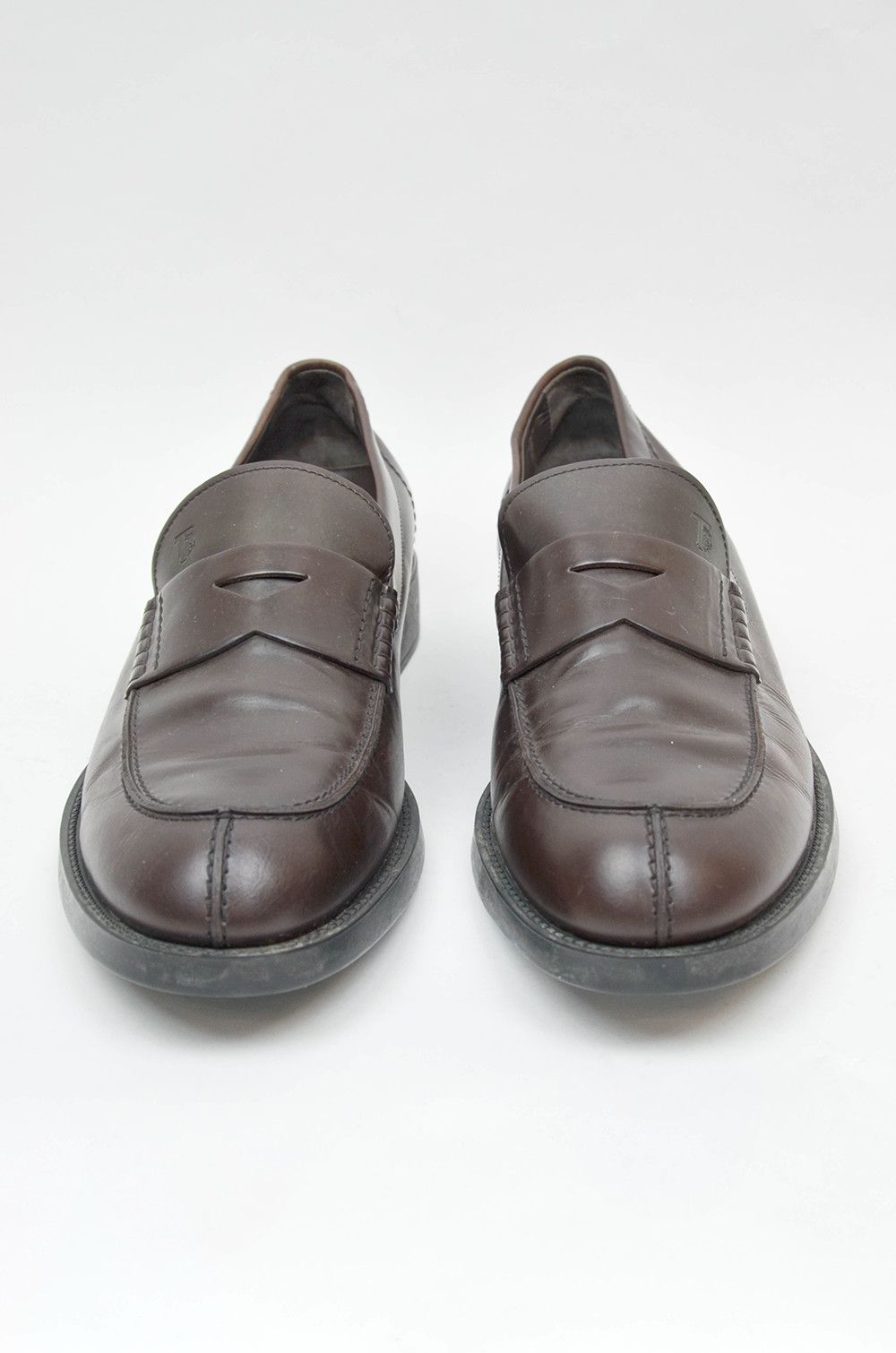Designer × Tod's TOD'S Brown Leather Penny Slip On Loafers - US11 Size US 11 / EU 44 - 7 Thumbnail