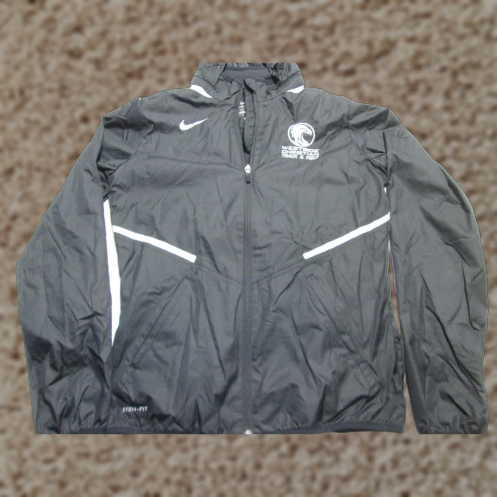 Nike Nike Womens Windbreaker Jacket S Black Storm-Fit Active Outerwear Size S / US 4 / IT 40 - 1 Thumbnail