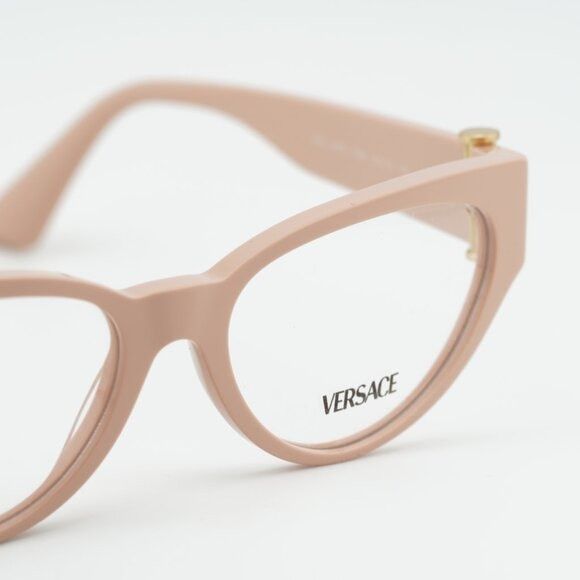 Versace Versace VE3366 5494 Eyeglasses Nude 53mm Cat Eye Frame Size ONE SIZE - 4 Thumbnail