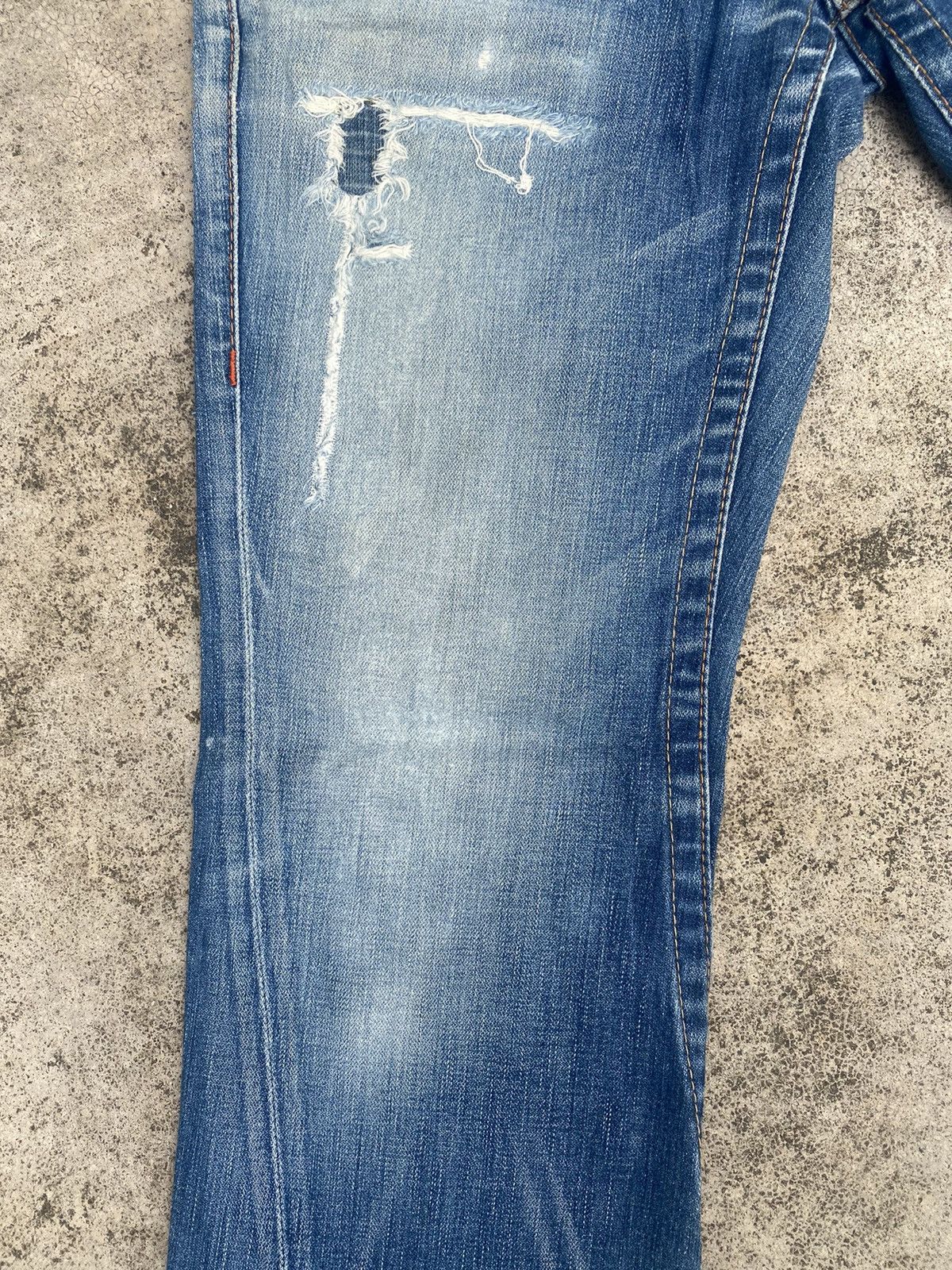 If Six Was Nine × Japanese Brand × True Religion Flare Jeans True Religion Distressed Bootcut Size US 33 - 7 Thumbnail