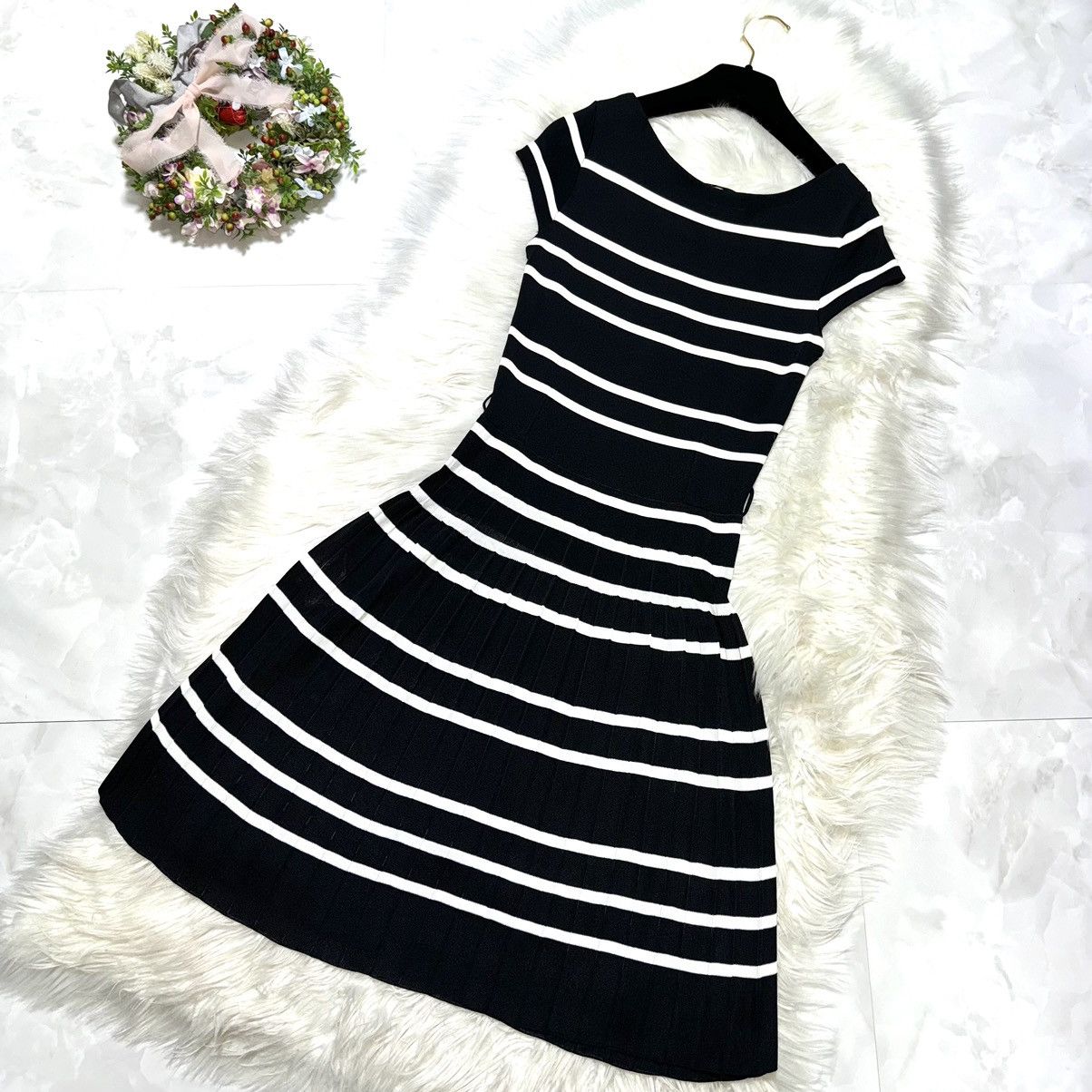 Christian Dior Monsieur current tag, Christian Dior, pleated one-piece dress, Size S / US 4 / IT 40 - 7 Thumbnail