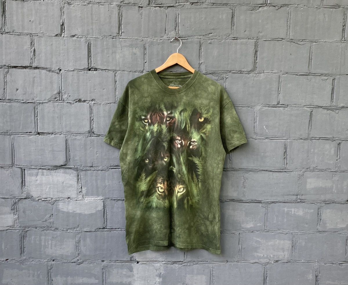 The Mountain The Mountain Tiger Eyes Wildlife Tie Dye T-shirt Made in USA Size US L / EU 52-54 / 3 - 1 Thumbnail