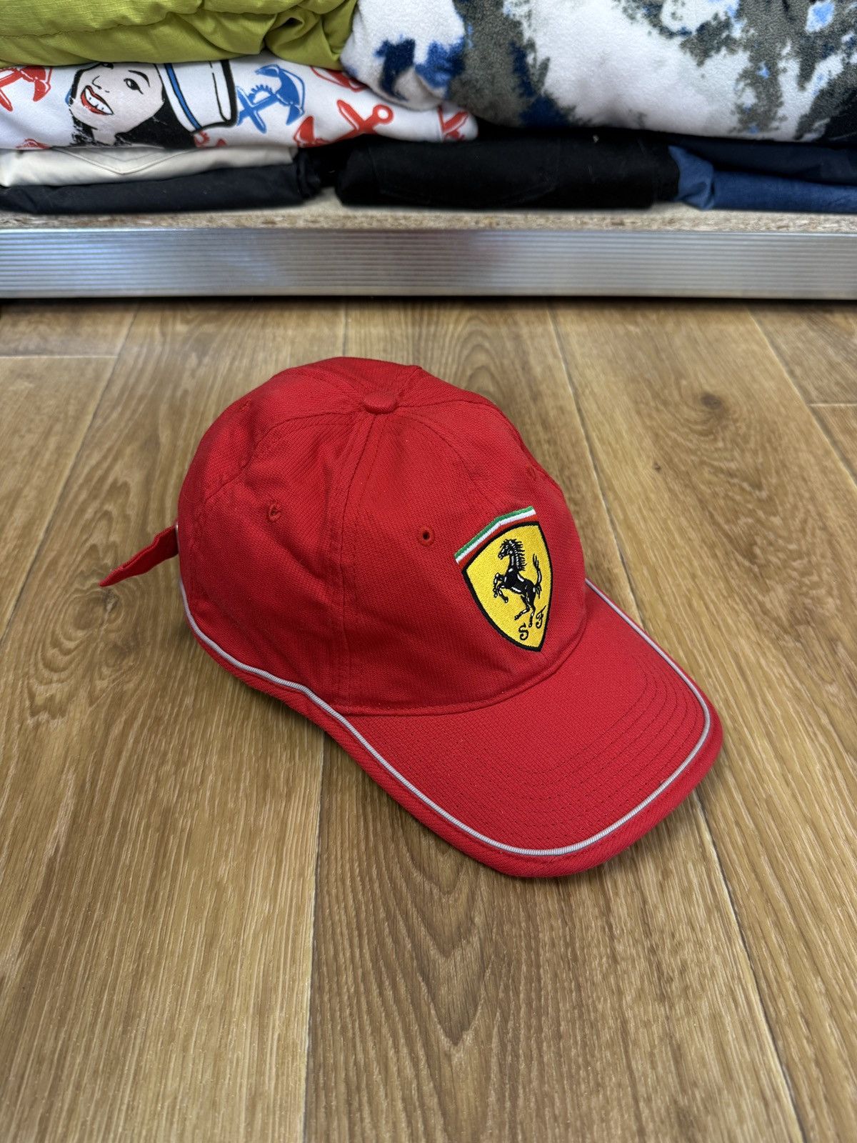 Ferrari Vintage Ferarri Embroidery F-1 Racing Cap Os Size ONE SIZE - 2 Thumbnail