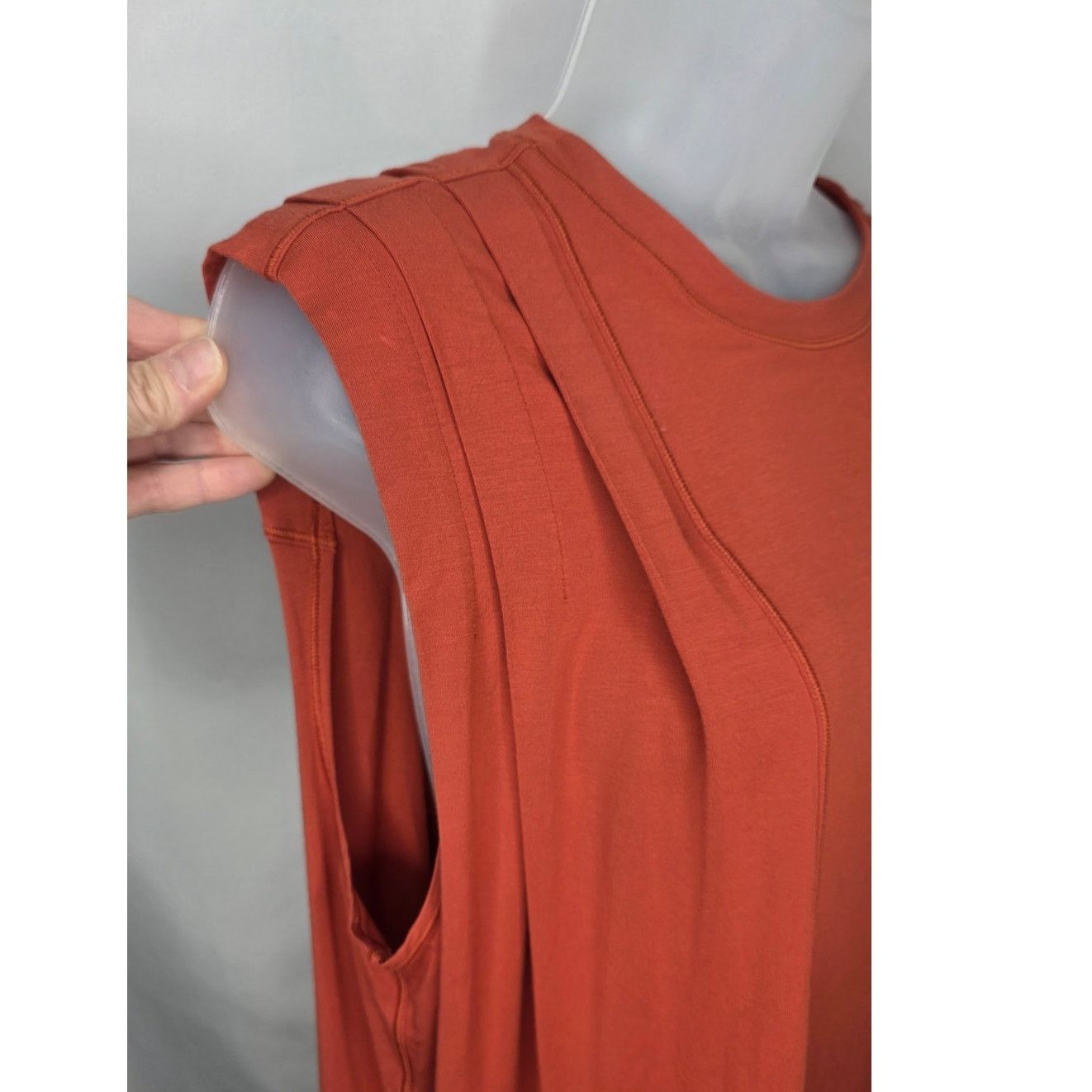 Lululemon lululemon Modal Pleated Shoulder Tank Top W1DJMS Yoga Studio Size XL / US 12-14 / IT 48-50 - 7 Thumbnail