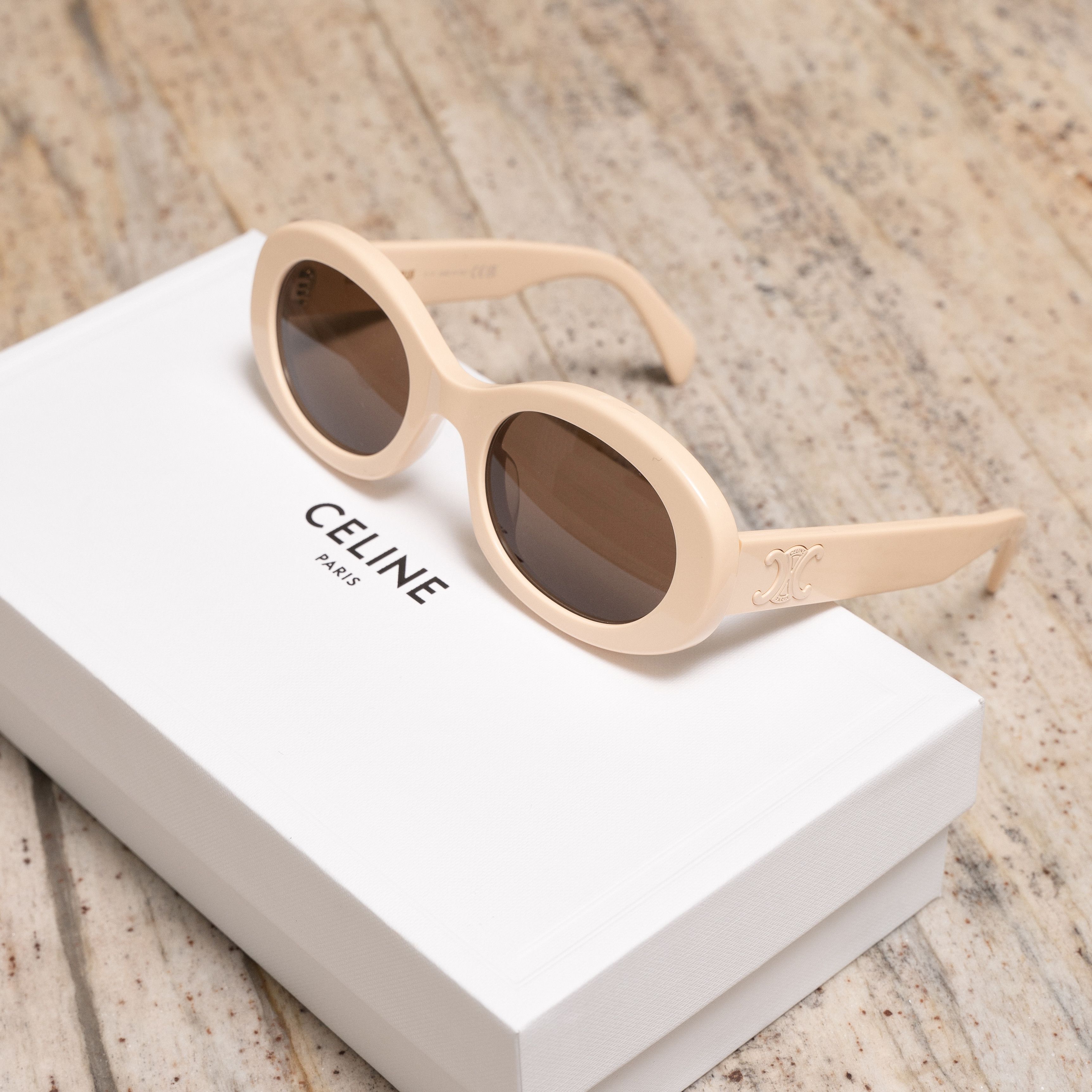 Celine CELINE Triomphe 01 Oval Sunglasses Size ONE SIZE - 1 Thumbnail