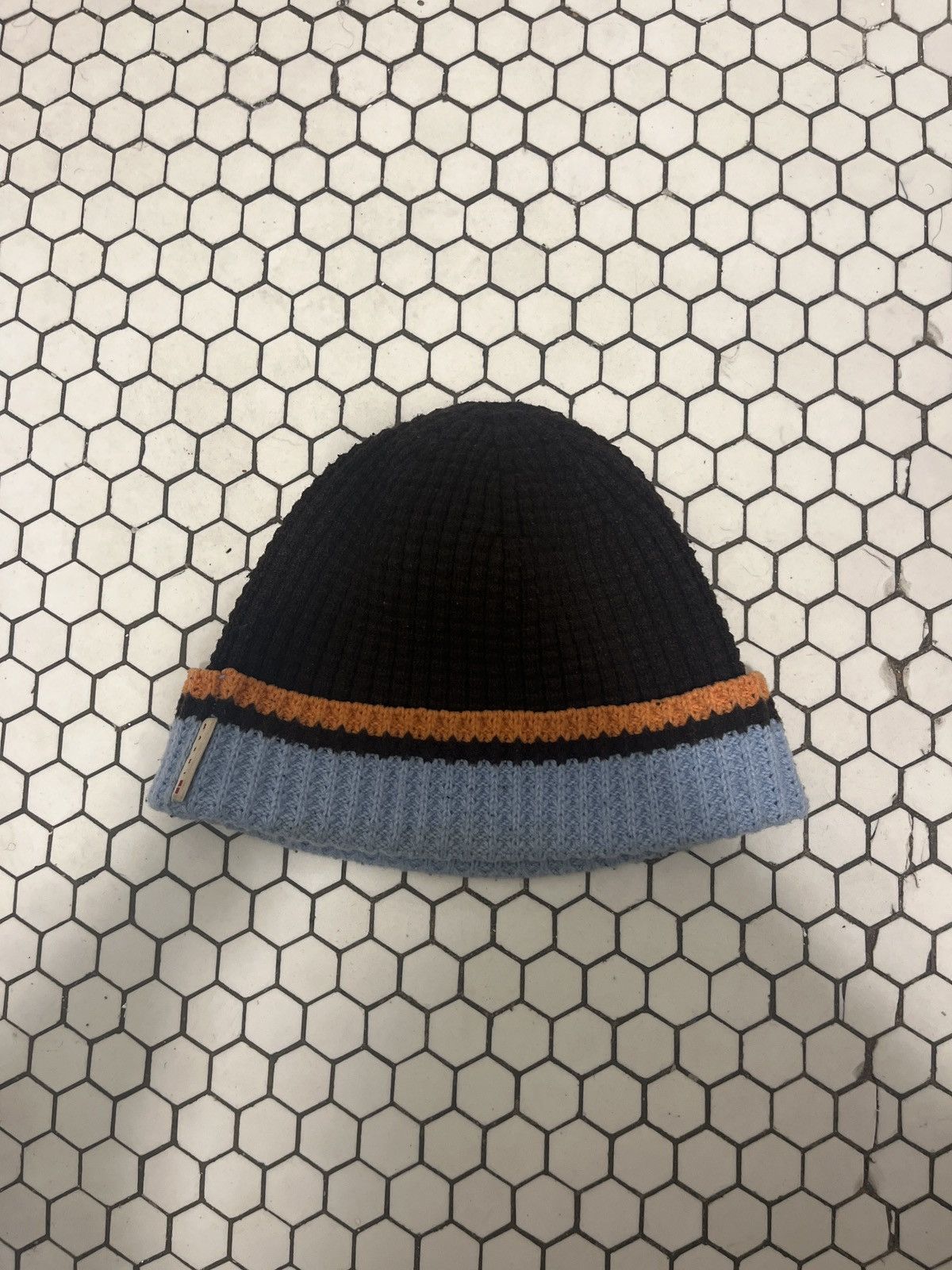 image of Uniqlo X Marni Beanie in Blue/Brown, Men's