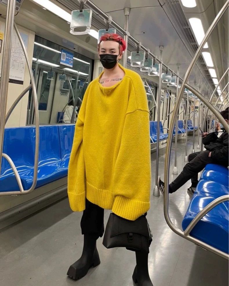 Raf Simons Yellow Sweater for Collectors