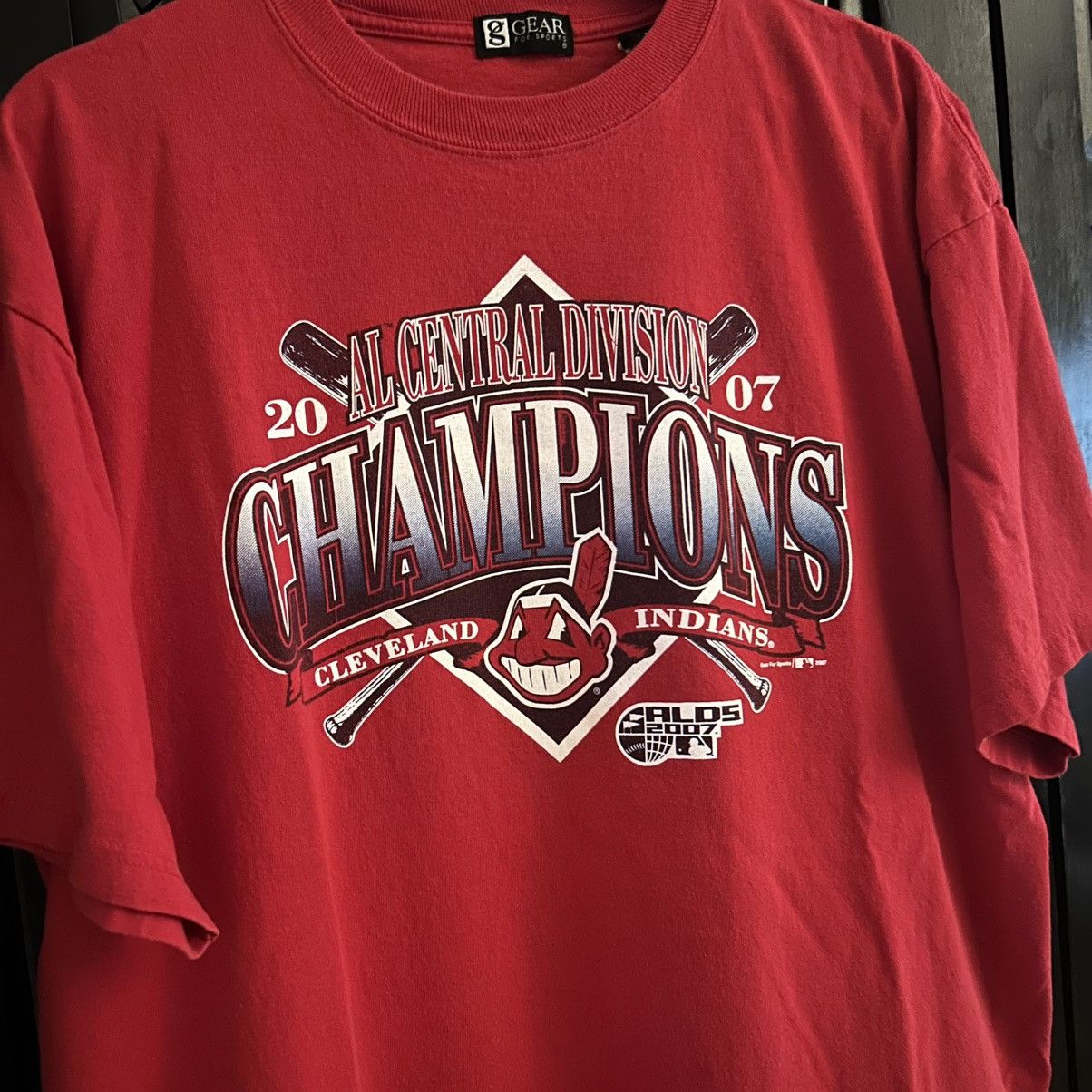 Vintage VTG 2007 Cleveland Indians Central Division Champions Tee Size US XL / EU 56 / 4 - 2 Thumbnail