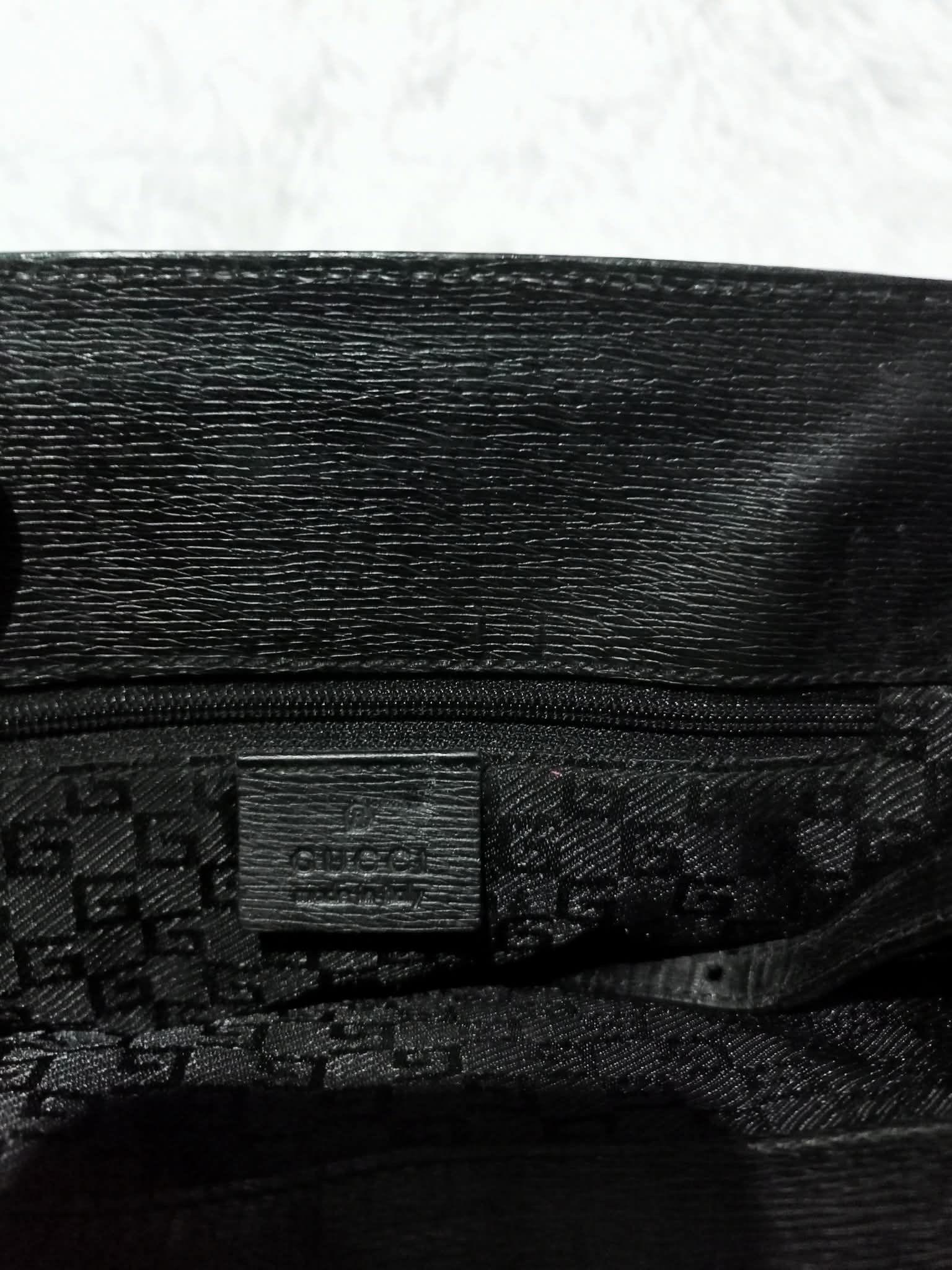 Gucci GUCCI VINTAGE G SQUARE LOGO HAND BAG LEATHER Size ONE SIZE - 5 Thumbnail
