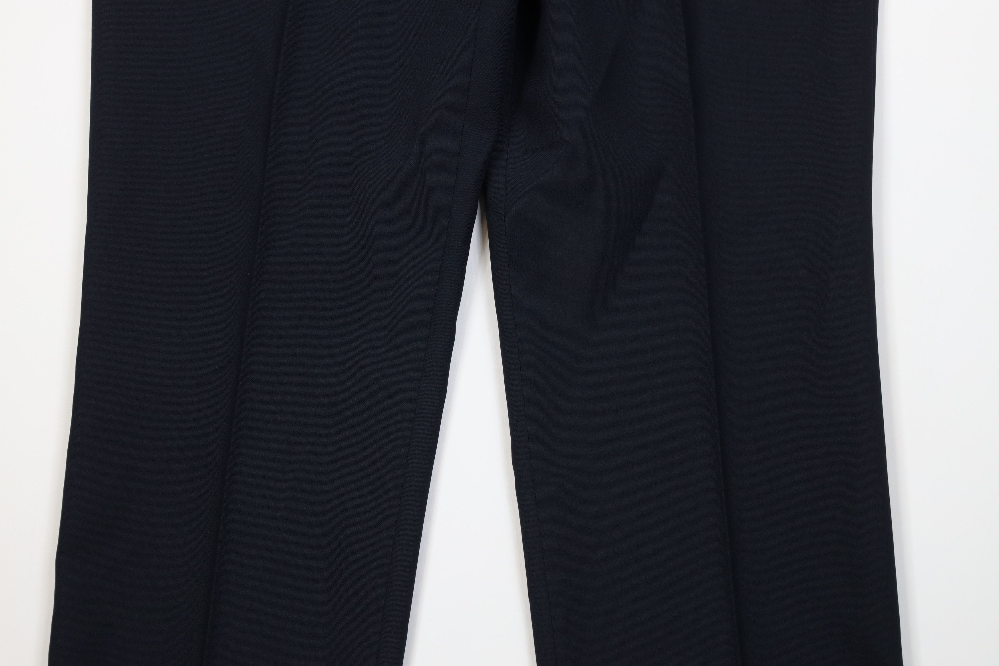 Vintage Vintage 70s Streetwear Flared Wide Leg Chino Pants Navy Blue Size US 38 / EU 54 - 3 Thumbnail