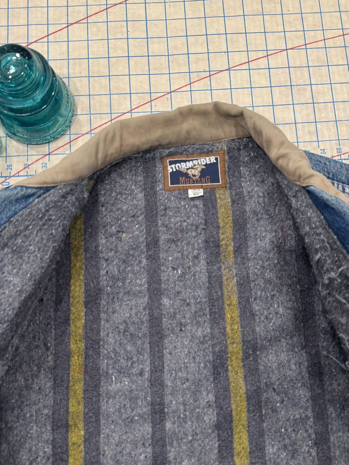 Mustang Vintage Mustang Storm Rider Denim Jacket Blanket Lined XL Size US XL / EU 56 / 4 - 6 Thumbnail